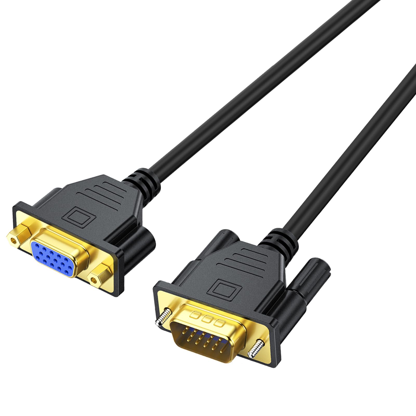 UV-CABLE VGA Extension Cable, VGA Cable Male to Female 6 Feet 15 Pin (Not 9 Pin), SVGA Male to Female HD15 Monitor Video Adapter
