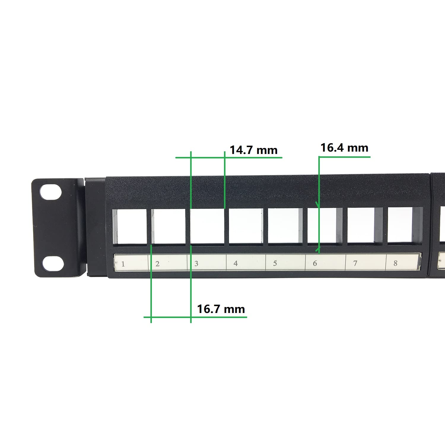 Qiaoyoubang 1U Hinged 24 Port Blank Keystone Patch Panel For 19 Inch Rackmount Or Wall Mount Utp Unloaded Patch Panel For Ethern