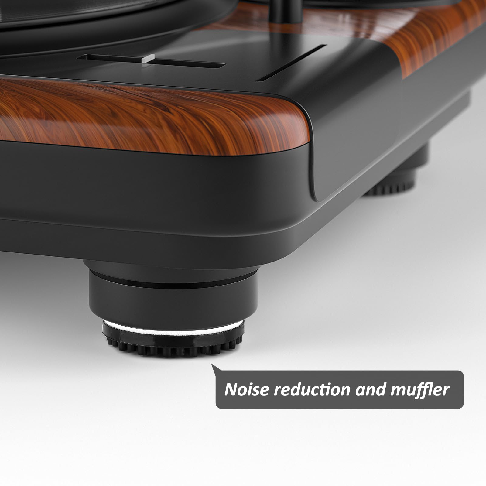 Facmogu 4Pcs Rubber Turntable Isolation Feet, Audio Speaker Stand Feet, Turntable Isolation Pads Vibration Absorption For Vinyl