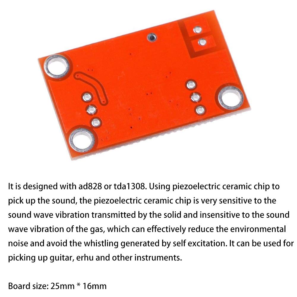 Acxico 3Pcs Ad828 Stereo Dynamic Microphone Preamplifier Board Pickup Module Dc 3.8V 15V Mic Preamp Module