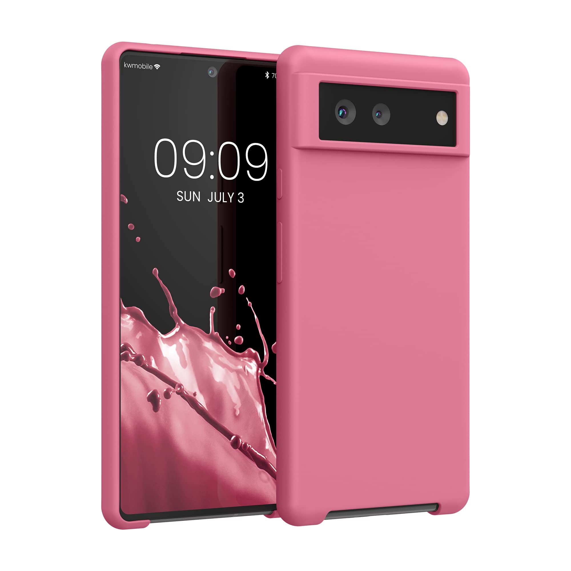 kwmobile Case Compatible with Google Pixel 6 Case - TPU Silicone Phone Cover with Soft Finish - Sweet Candy