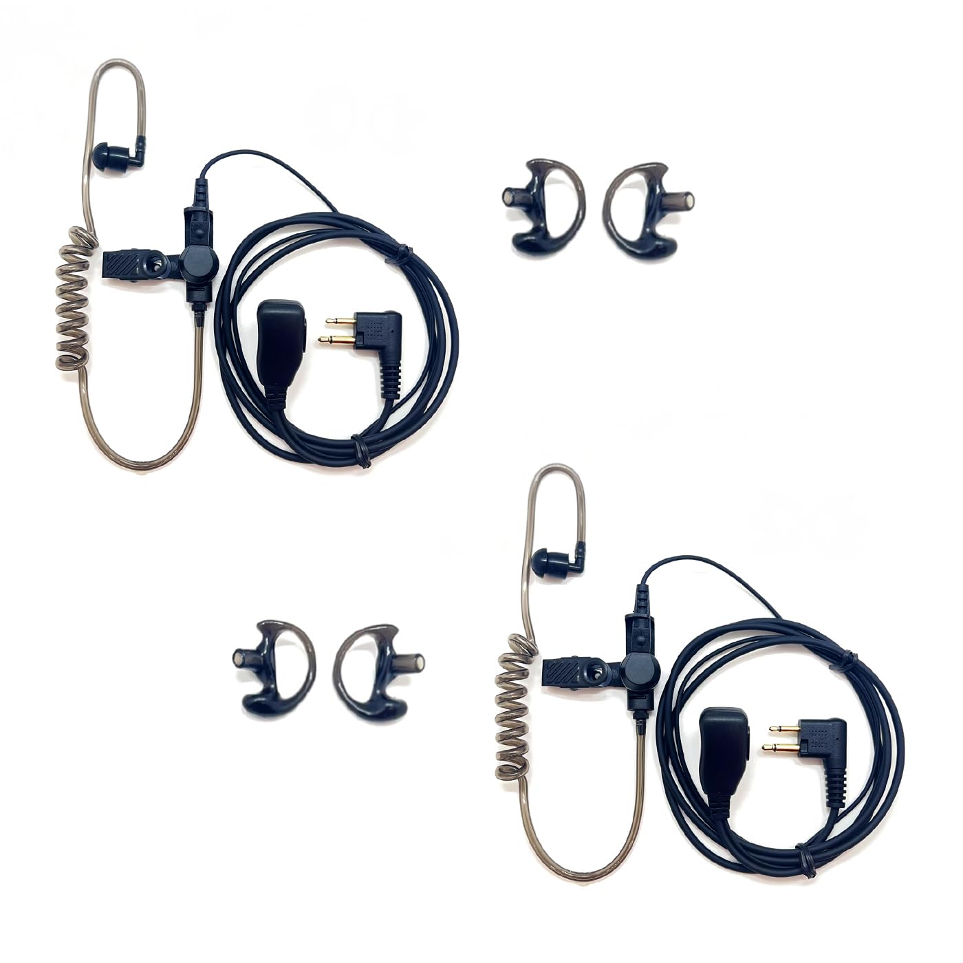 Covert Air Acoustic Tube Earpiece With Mic For Motorola 2 Way Radio, Surveillance Headset And Ptt Compatible With Motorola Walki