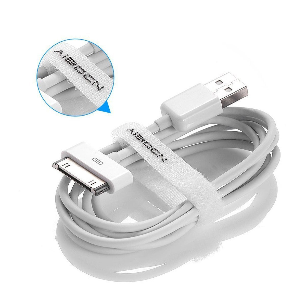 Aibocn Mfi Certified 30 Pin Sync And Charge Dock Cable (New Packaging)