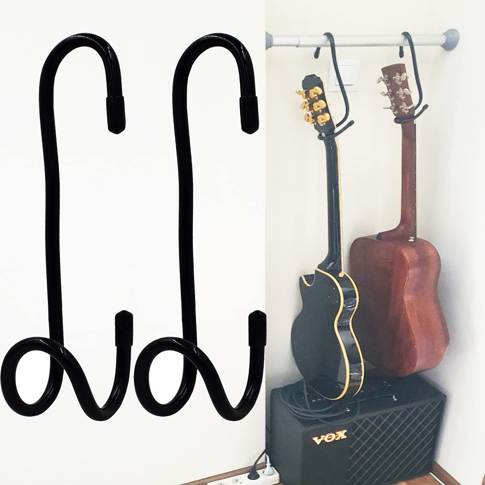 Portable Guitar Hanger And Guitar Closet Display Rack Guitar Bracket Holder Guitar Stand With No Slip Rubber Padding, For Home O