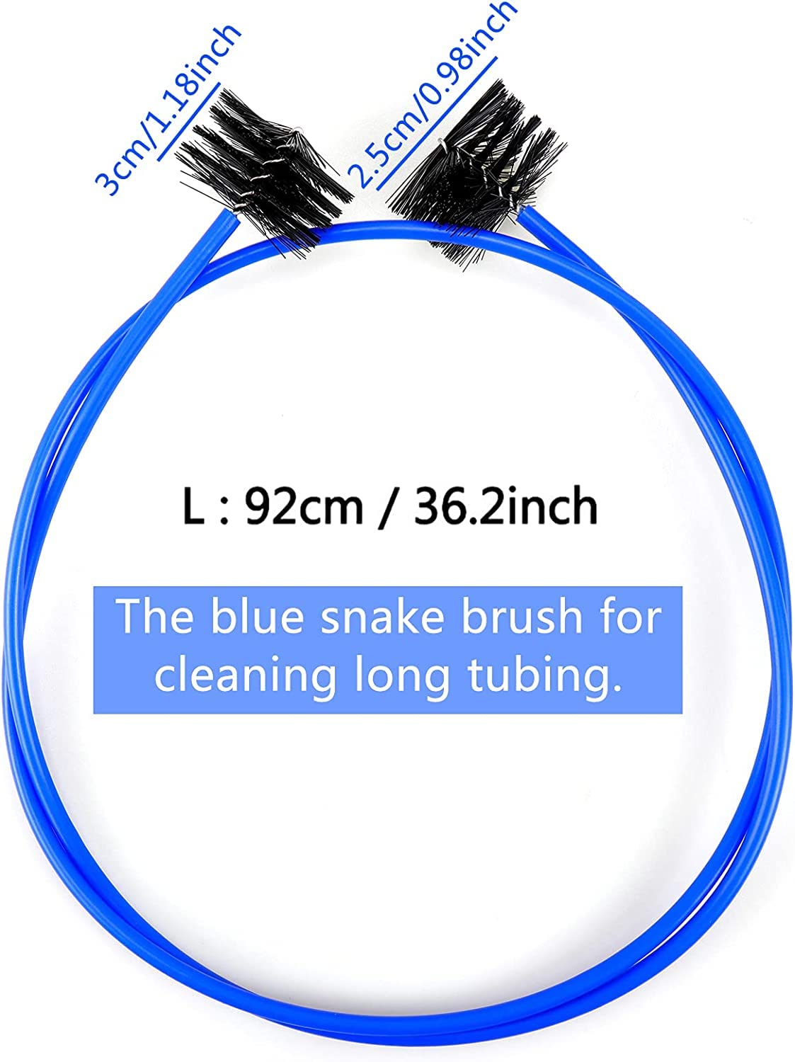 Hysagtek 4 Pieces Trumpet Snake Brush Cleaning Kit, Trumpet Brush Mouthpiece Brush Valve Casing Brush Flexible Brush With Cleani