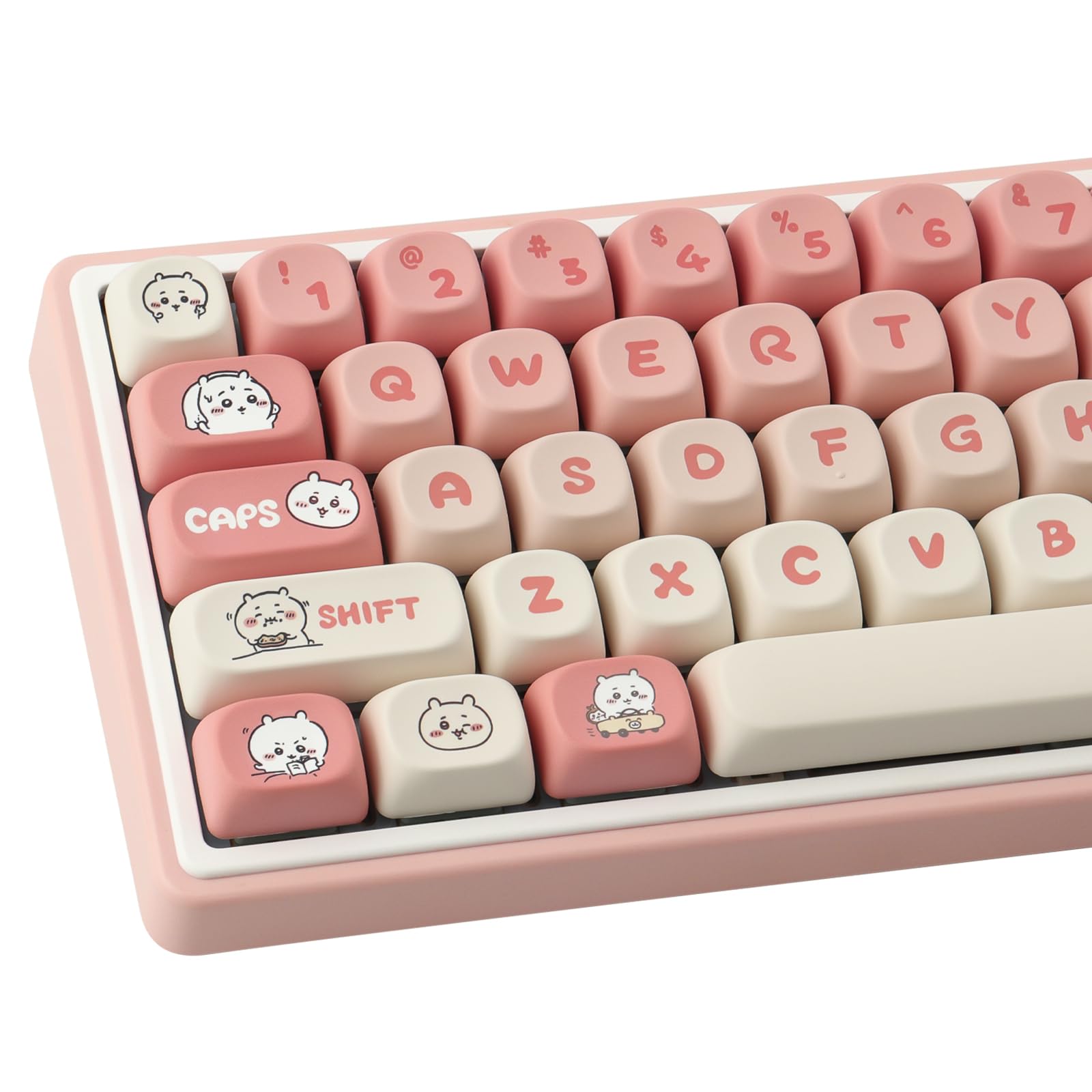 Tyrixki Pbt Keycaps 139 Keys Moa Profile Cute Keycaps Dye Sublimation Pink Kawaii Keycaps Set Custom Keycaps For Cherry Gateron