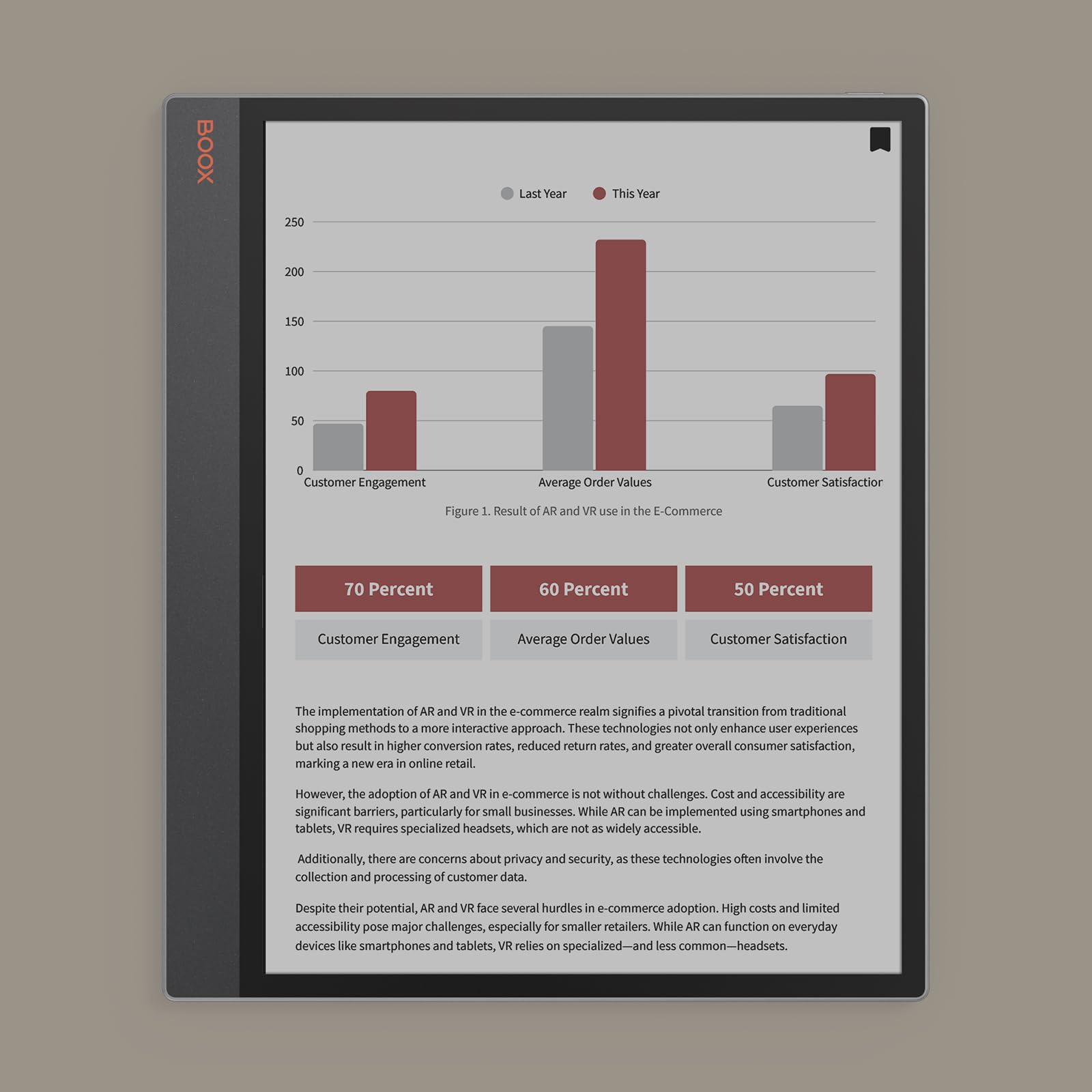 Boox Tablet Tab X C 13.3 Color Epaper 6G 128G E Ink Notebook