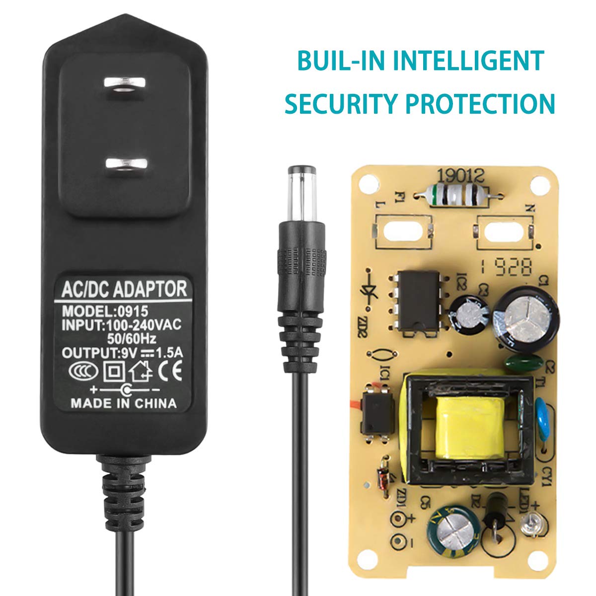 9V Power Adapter Fits For Casio Keyboard Ad-5, Ad-5Mu Ad-5Mr Wk-110 Wk-200 Lk-100 Lk-220 Ctk-496 Ctk-573 Ctk-700 Ctk-710 Ctk-720