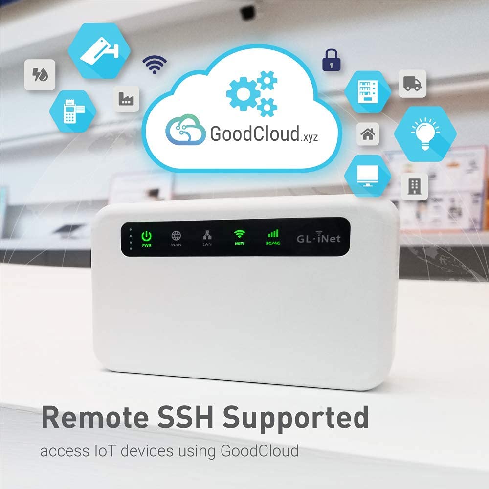 Gl.Inet Gl Xe300 (Puli) 4G Lte Industrial Iot Gateway, T Mobile Only, Router/Access Point/Extender/Wds, Openwrt, 5000Mah Battery