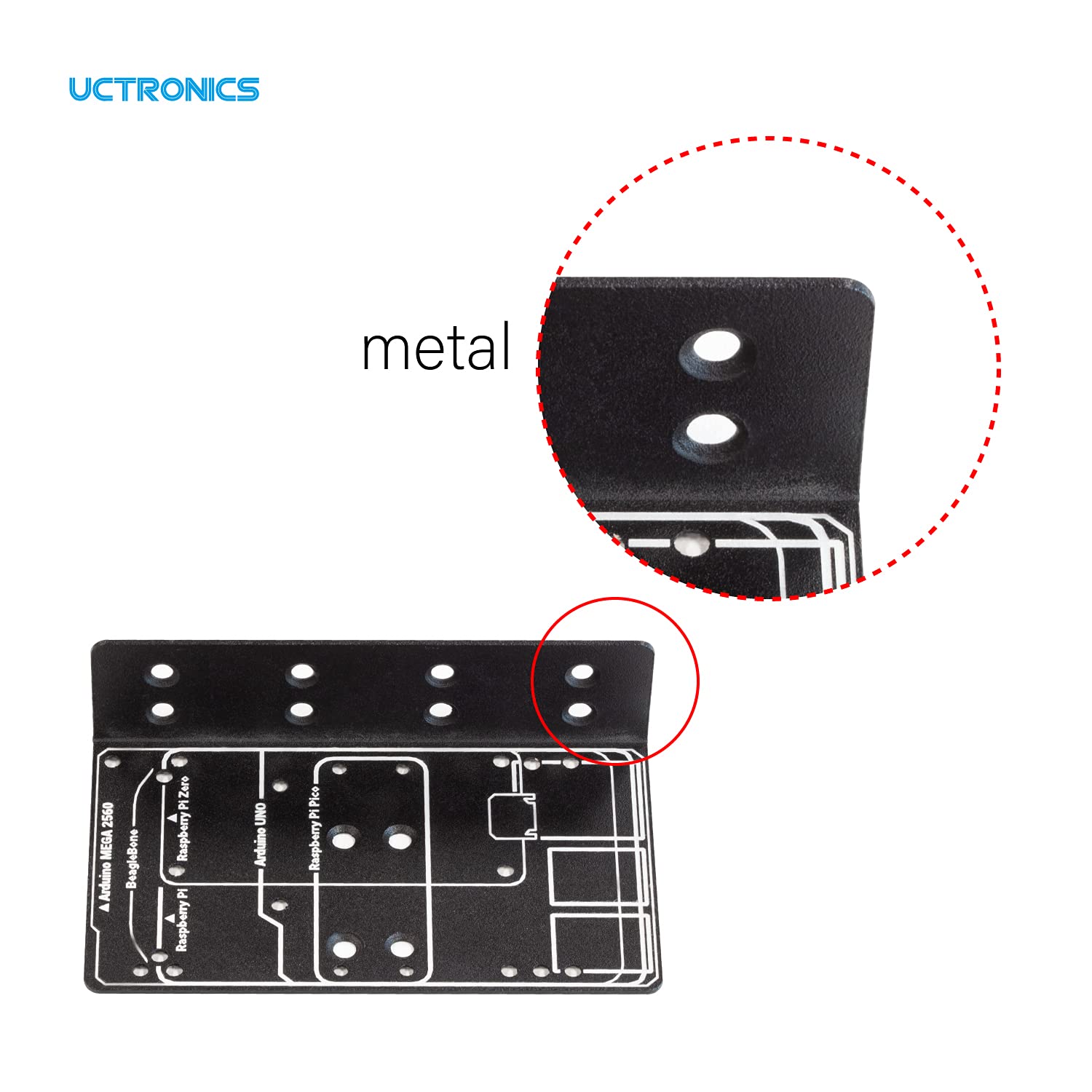 Uctronics For Raspberry Pi Din Rail Mount, Compatible With Arduino, Rpi 5/4B/3B+/3B/2B/B+, Pi Zero, Raspberry Pi Pico