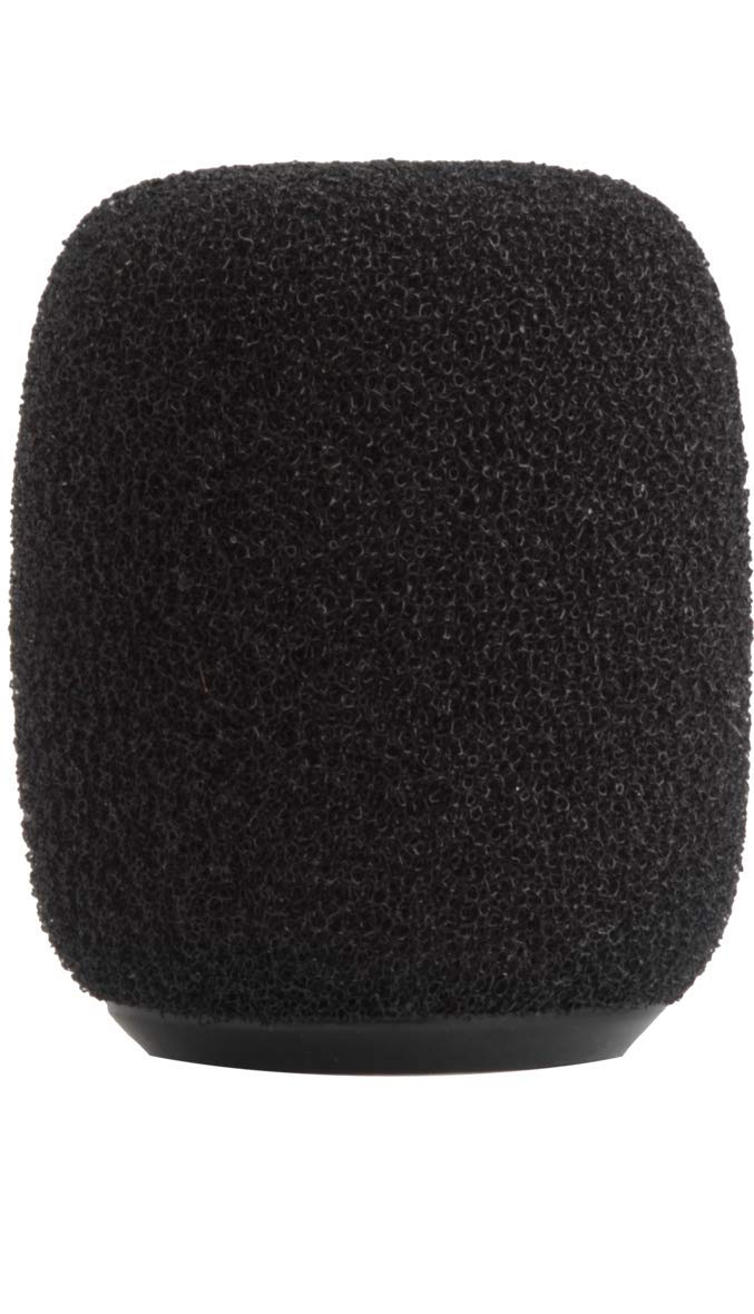 Shure Rk183Ws Black Snap-Fit Foam Windscreens For Mx183 Mx184 Mx185 Beta 98 Wl183 Wl184 & Wl185 (4)