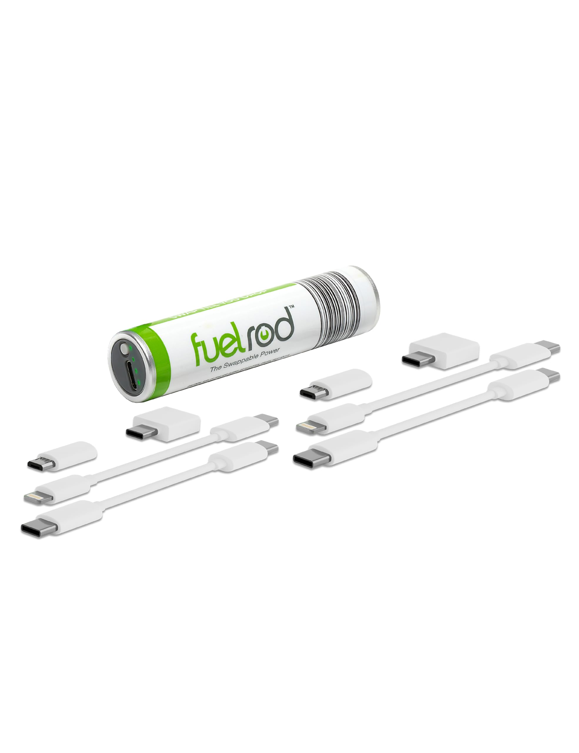 Fuelrod One Usb C Portable Charger Kit, With An Extra Set Of Cables & Adaptors, Compatible With All Tablets, Smart Phones, Recha