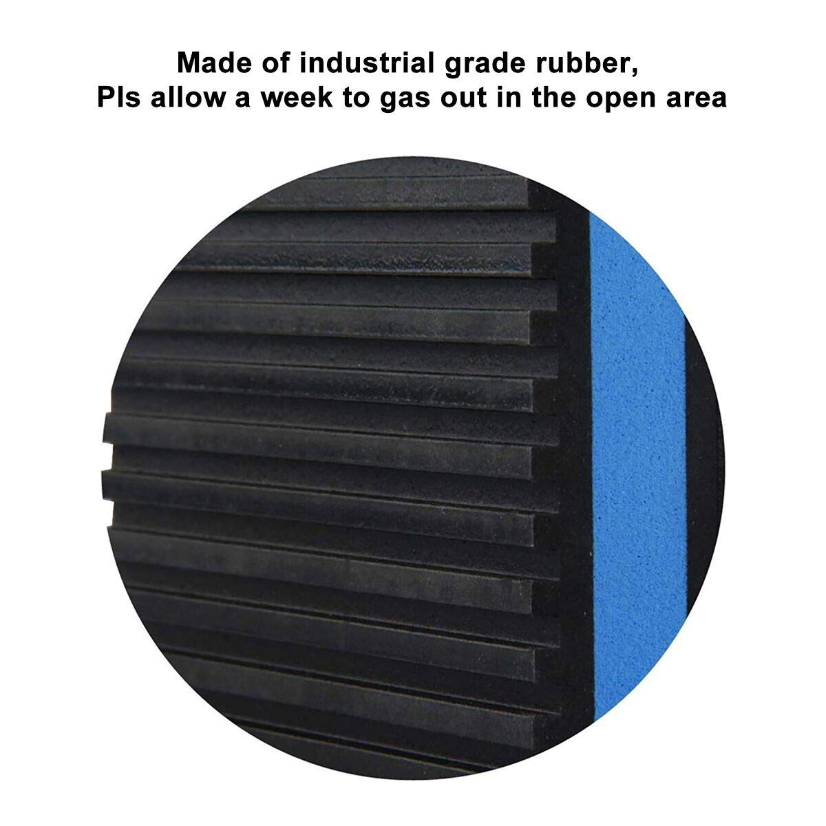 Lbg Products Rubber Anti Vibration Isolator Pads,Heavy Duty Blue Eva Pad For Air Conditioner,Compressors,Hvac,Treadmills Etc(4''
