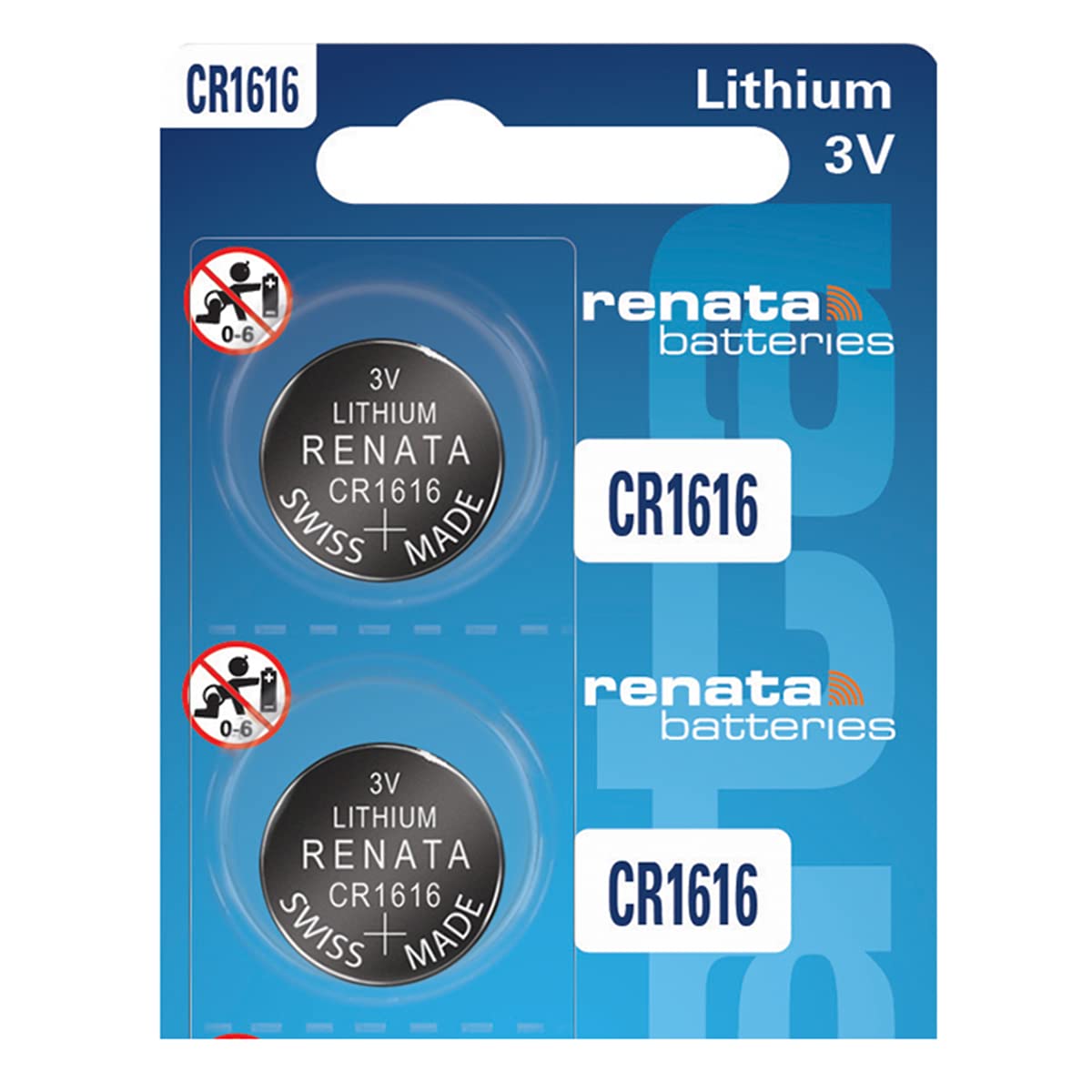 Renata Cr1616 Batteries   3V Lithium Coin Cell 1616 Battery (2 Count)