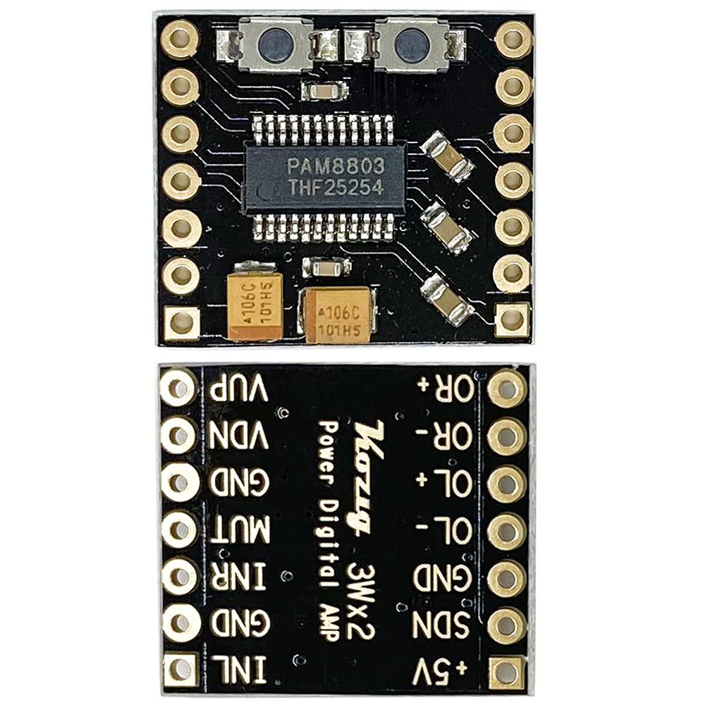 Audio Amplifier Board, 4O 4Ohm 3W+3W Mini Amplifier Board Pam8803 Dc 2.5V 5V Digital Stereo Power Amp 2.0 Dual Channel Class D A