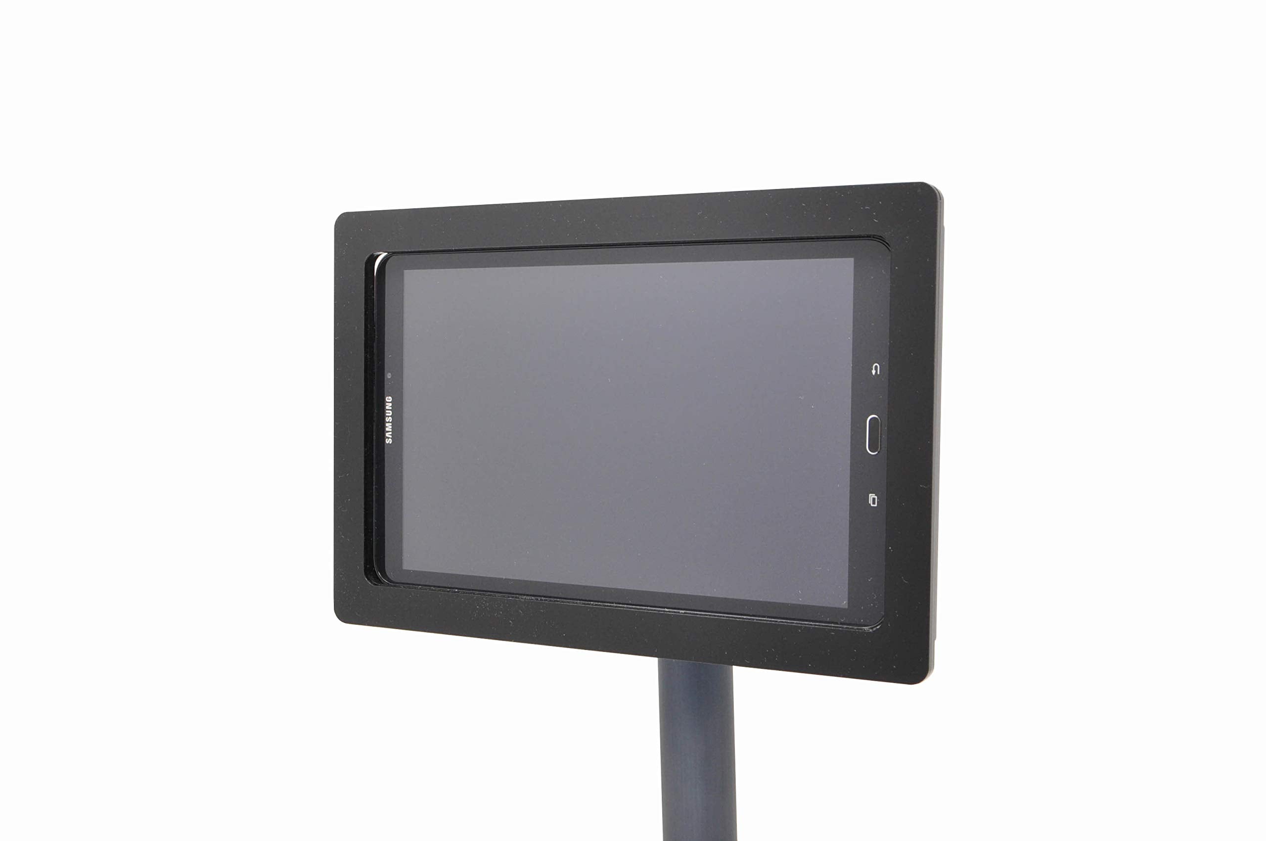 Tabcare Security Anti Theft Acrylic Vesa Enclosure For Samsung Galaxy Tab A 10.1 2016 With Wall Mount Kit (Black, Tab A 10.1 Sm T580)