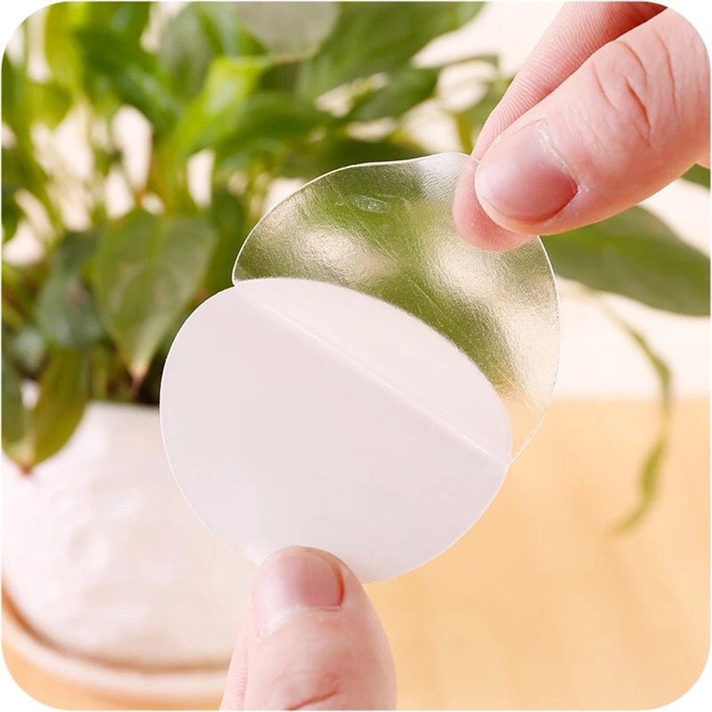 Oyeaa 4 Mounting Tabs 2.36 Inches Double Sided Clear Acrylic Adhesive Disk Round Tough Sticky Tape Perfect For Decorations, Dash