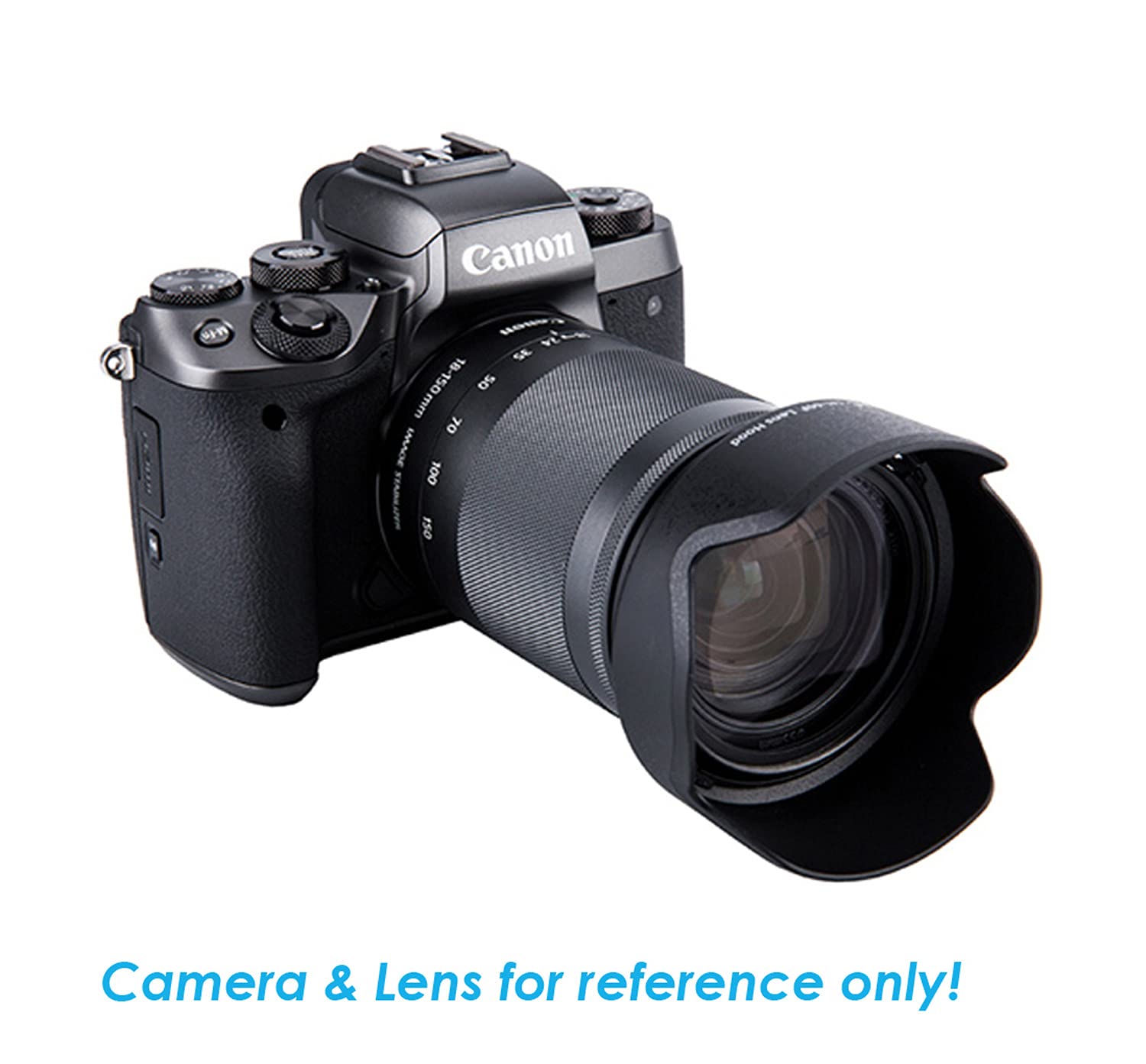 Jjc Lh 60F Dedicated Bayonet Lense Hood, Compatible With Canon Ef M 18 150Mm F/3.5 6.3 Is Stm Lens/Rf S 18 150Mm F3.5 6.3 Is Stm