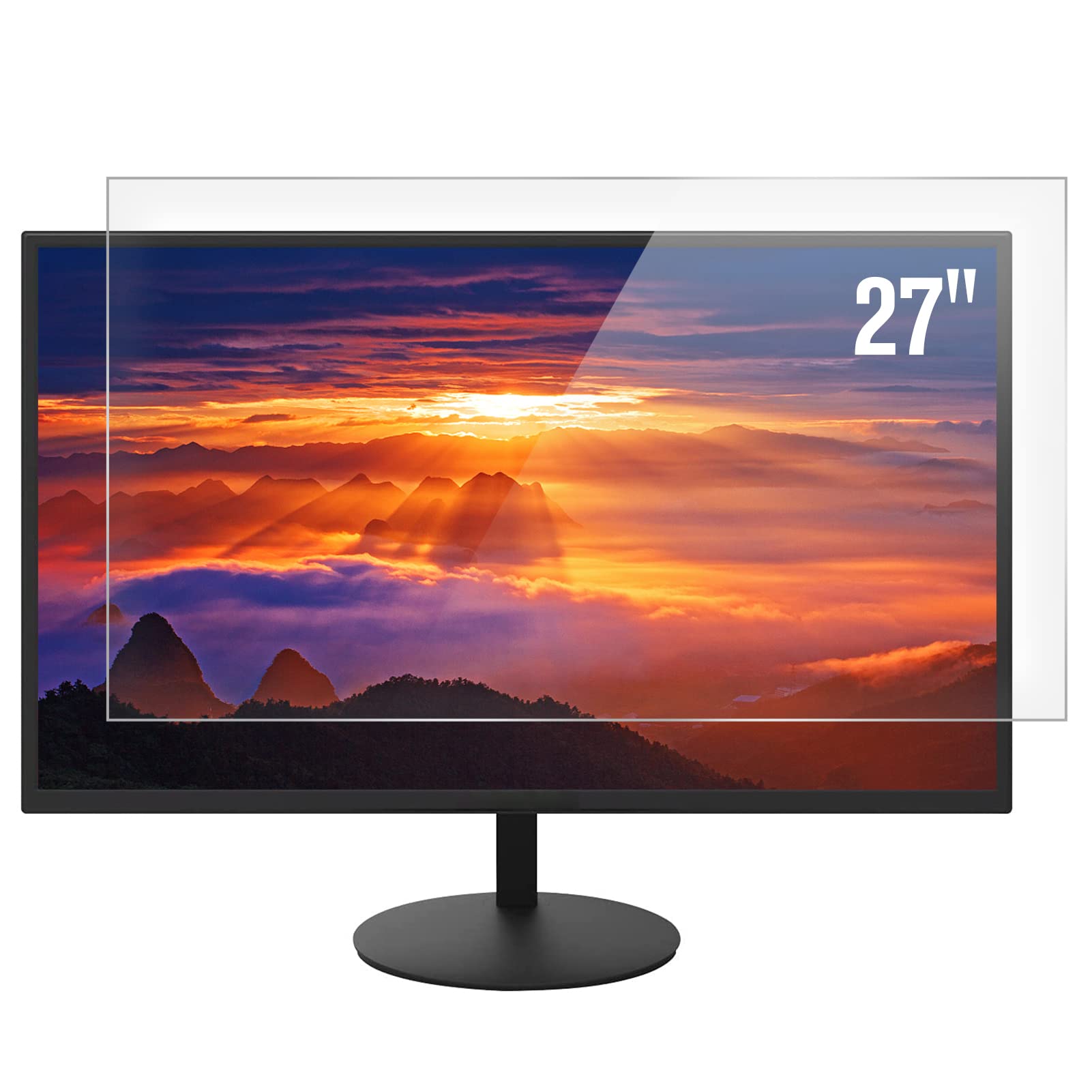 F Forito 2 Pack 27 Inch Anti Glare Matte Computer Screen Protector For 16:9 Monitor, Computer Screen Cover Compatible With 27'' 