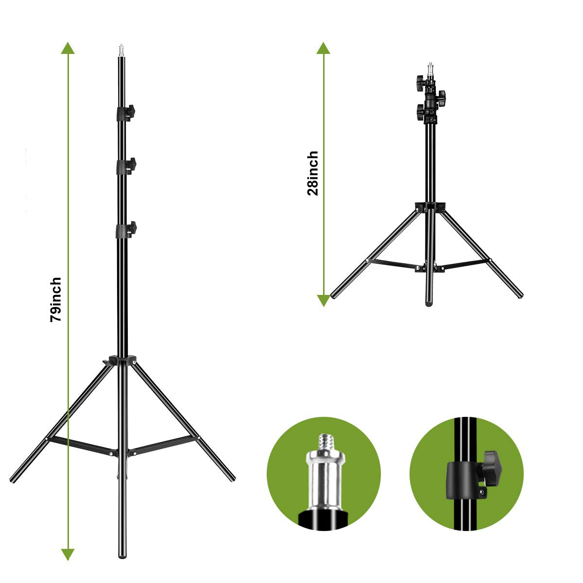 Gvm 80W Led Video Light, Umbrella Lighting Kit Cri97+ 5600K With Tripod Stand, Soft Umbrella, Continuous Output Lighting For You