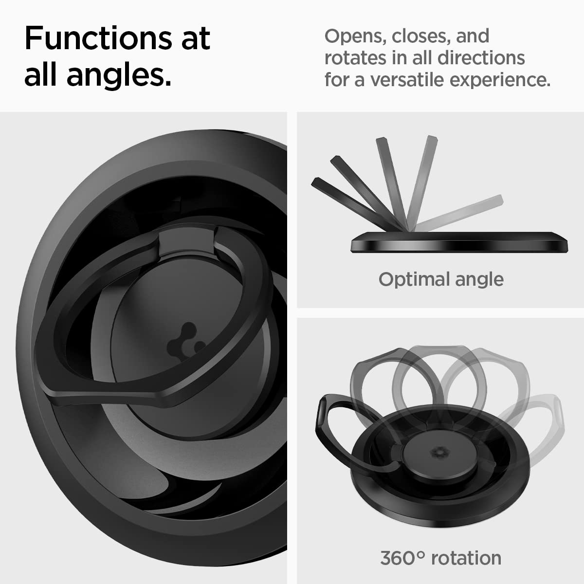 Spigen For Magsafe Phone Grip, O-Mag Ring (Magfit) Compatible With Iphone 17/16/15/14/13/12 Air/Pro/Pro Max, Pixel 10 Series, Pi