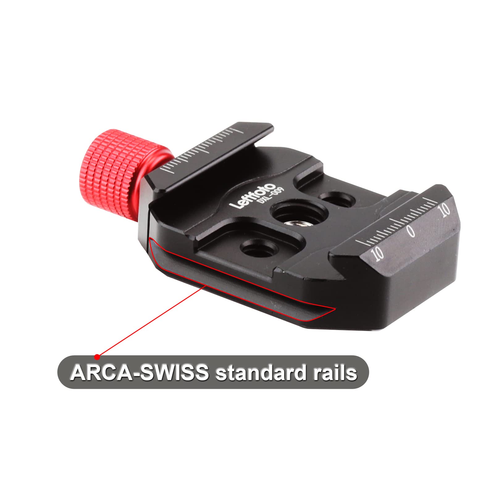 Leftfoto Camera Quick Release Plate Clamp Kit With Arca Swiss Style Clamp,Quick Release Plate And 1/4'' To 3/8'' Screw Thread,Fo