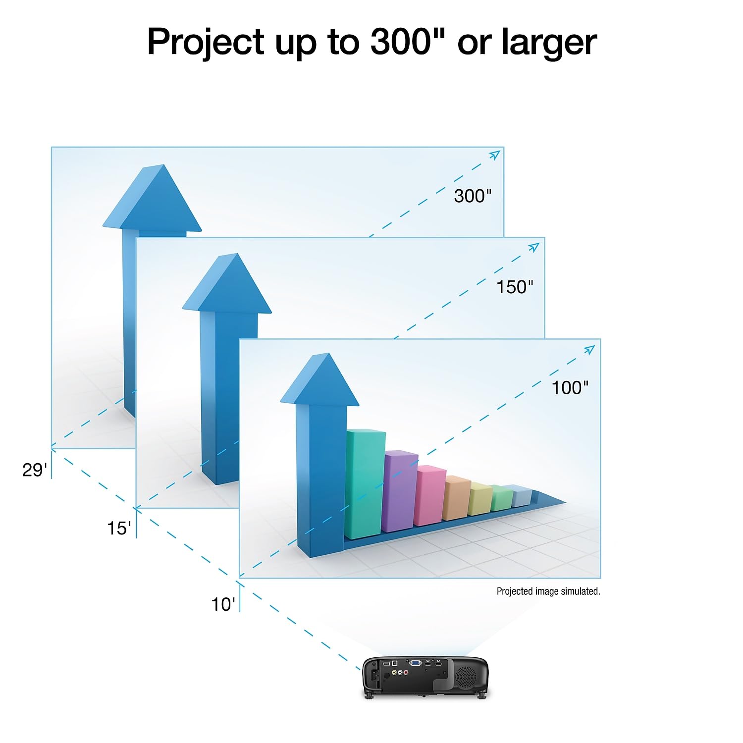 Epson Pro Ex9240 3 Chip 3Lcd Full Hd 1080P Wireless Projector, 4,000 Lumens Color Brightness, 4,000 Lumens White Brightness, Miracast, 2 Hdmi Ports, Built In Speaker, 16,000:1 Contrast Ratio