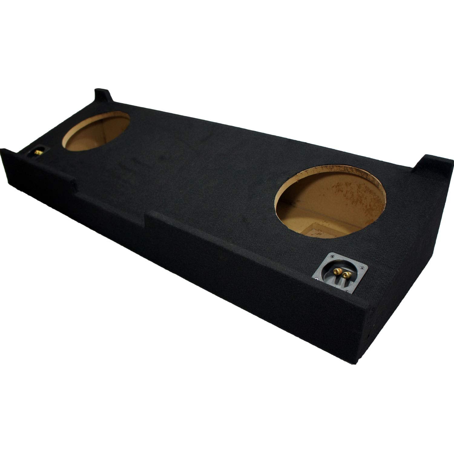 American Sound Connection Compatible With Chevy Silverado Or Gmc Sierra Crew Cab Truck 2007 2013 Dual 10'' Subwoofer Sub Box Spe