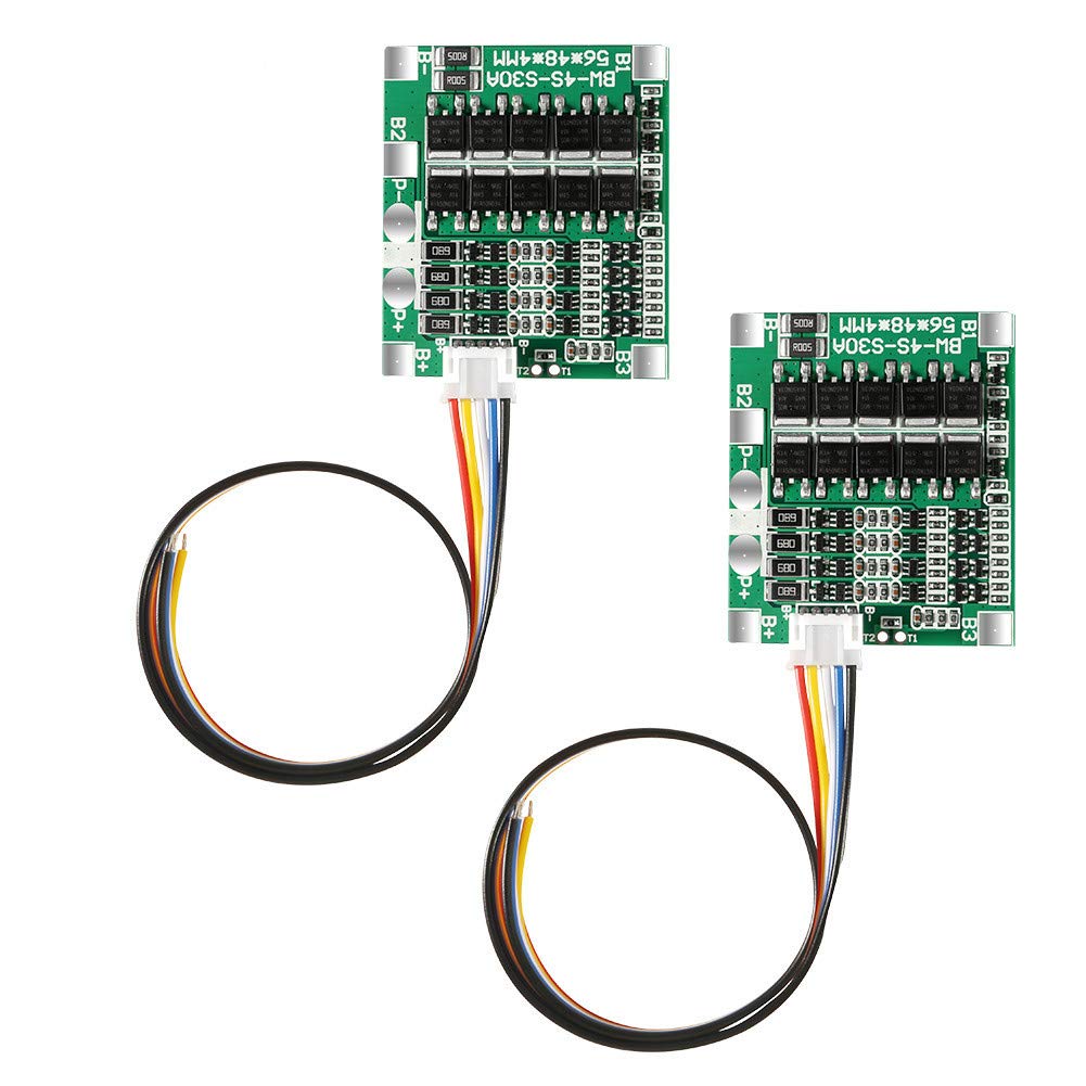 Organizer 2Pcs 4S 30A 14.8V Li Ion Lithium 18650 Battery Bms Packs Pcb Protection Board Balance Integrated Circuits