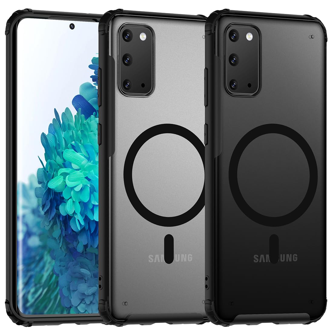 Tianniuke Magnetic Case For Samsung Galaxy S20, Translucent Matte Anti Fingerprint,Compatible With Magsafe,Slim Fit Shockproof P