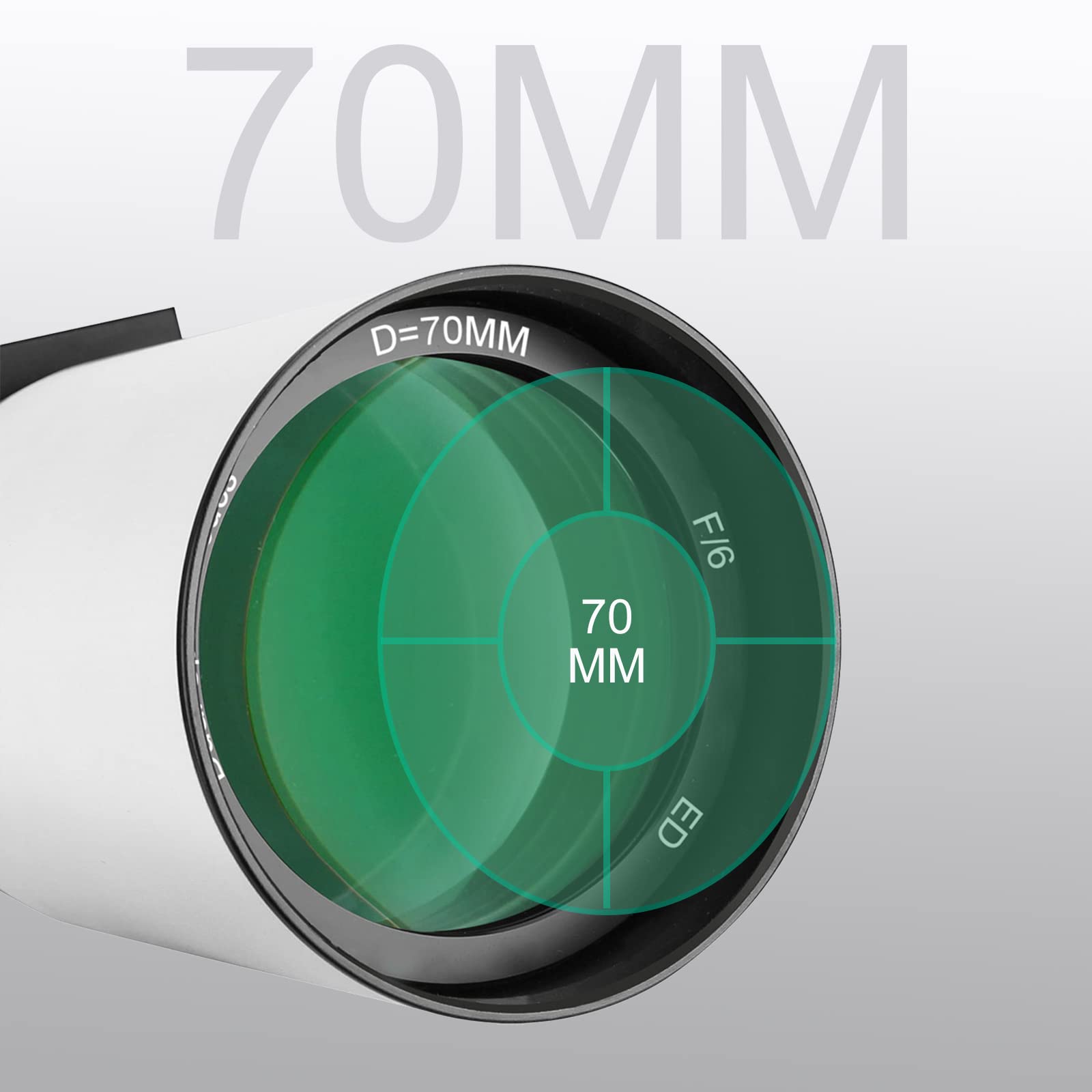 Svbony Sv503 Portable Telescope, 70Ed F6 Extra Low Dispersion Optical Tube, Micro Reduction Rap Focuser, For Astrophotography An