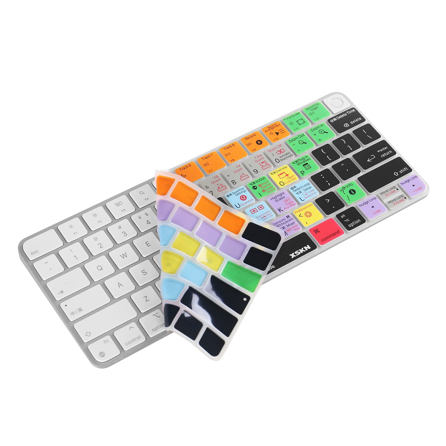Xskn Shortcut And Language Seriers Silicone Keyboard Cover Skin For 2021 New M1 Chip Imac Magic With Touch Id A2449 Lock Key A24