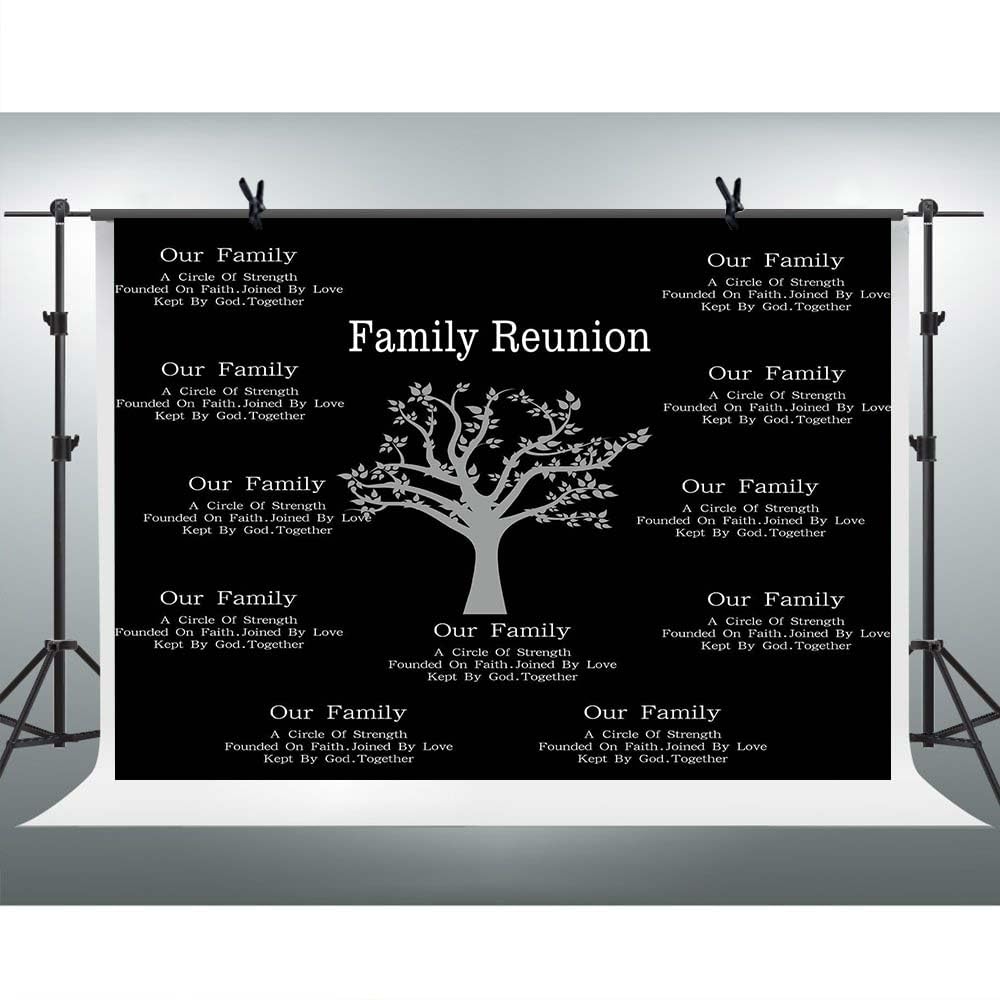 Family Reunion Backdrop For Photography Our Family Themes Moving Reunion Background For Party Photography Meetsioy 10X7Ft