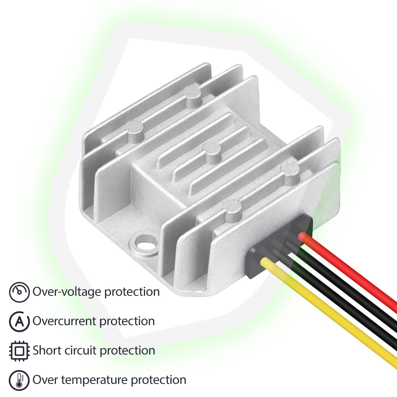 Lemotech Dc 12V To 24V Converter 5A 120W Step Up Converter Voltage Reducer Ip68 Waterproof Transformer For Golf Cart Truck Boat