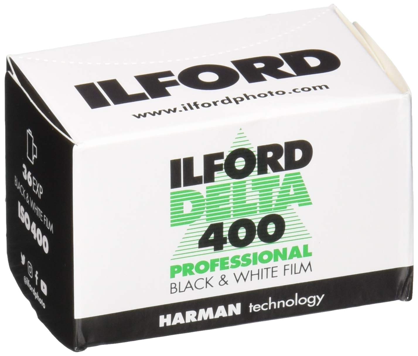 Ilford Black And White 1748192 Delta Pro Fast Fine Grain Film, Iso 400, 35Mm, 36 Exposures (3 Pack)