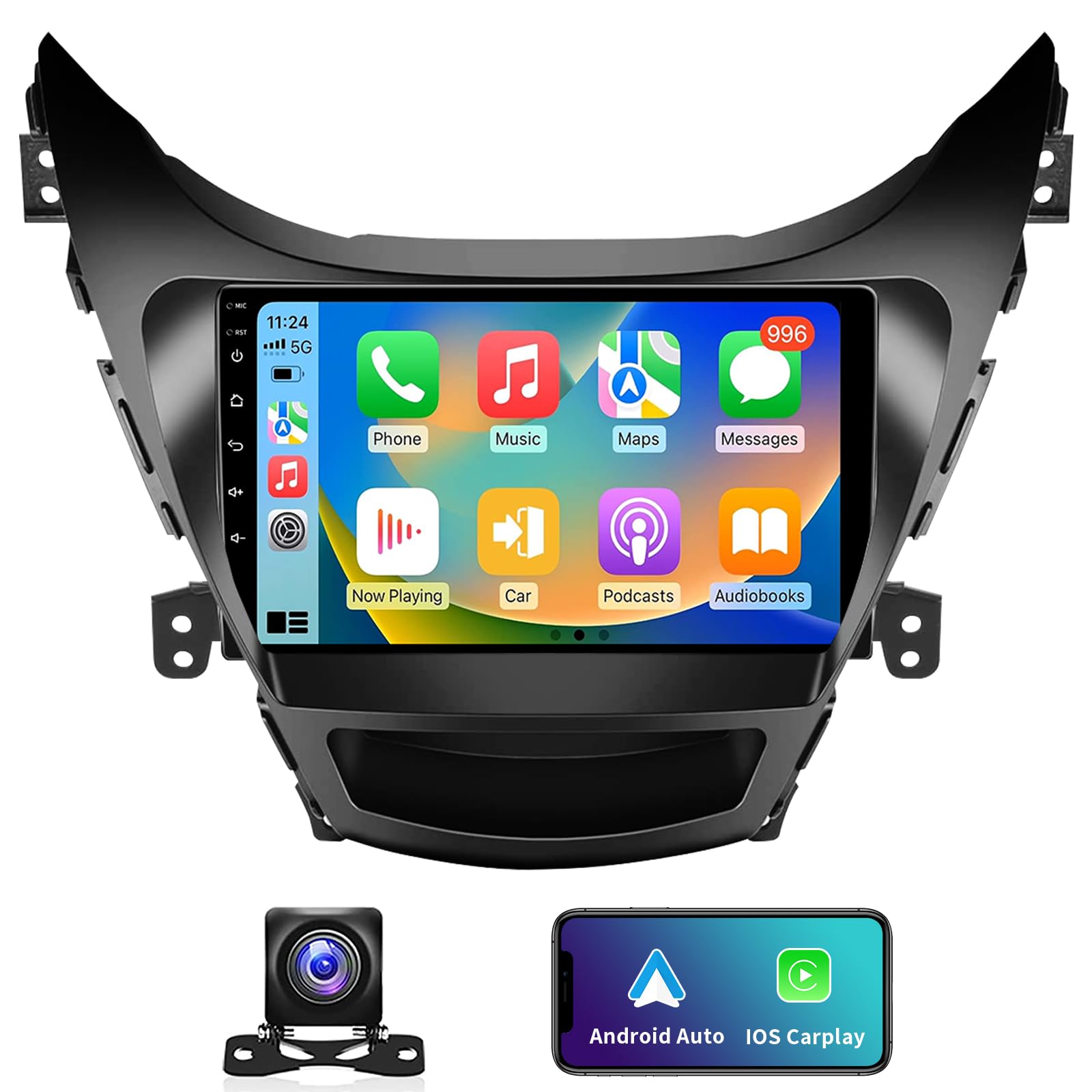 5G Wifi 4Gb+32Gb Car Stereo Upgrade Radio For Hyundai Elantra 2011 2012 2013,9.2 Inch Touch Screen Radio Head Unit With Wireless