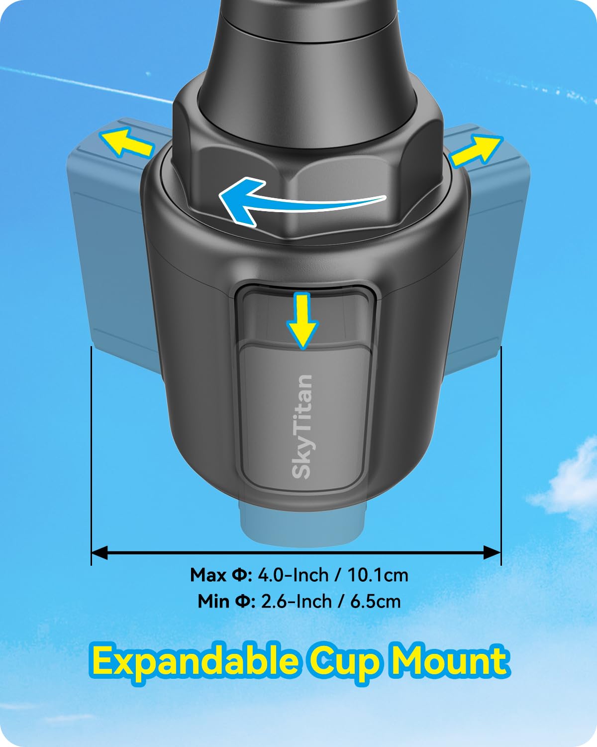 Skytitan For Garmin Gps Car Mount Cup Holder Replacement 17Mm Ball Mount With Adjustable Long Arm Fit Garmin Nuvi Drive Dezl Por