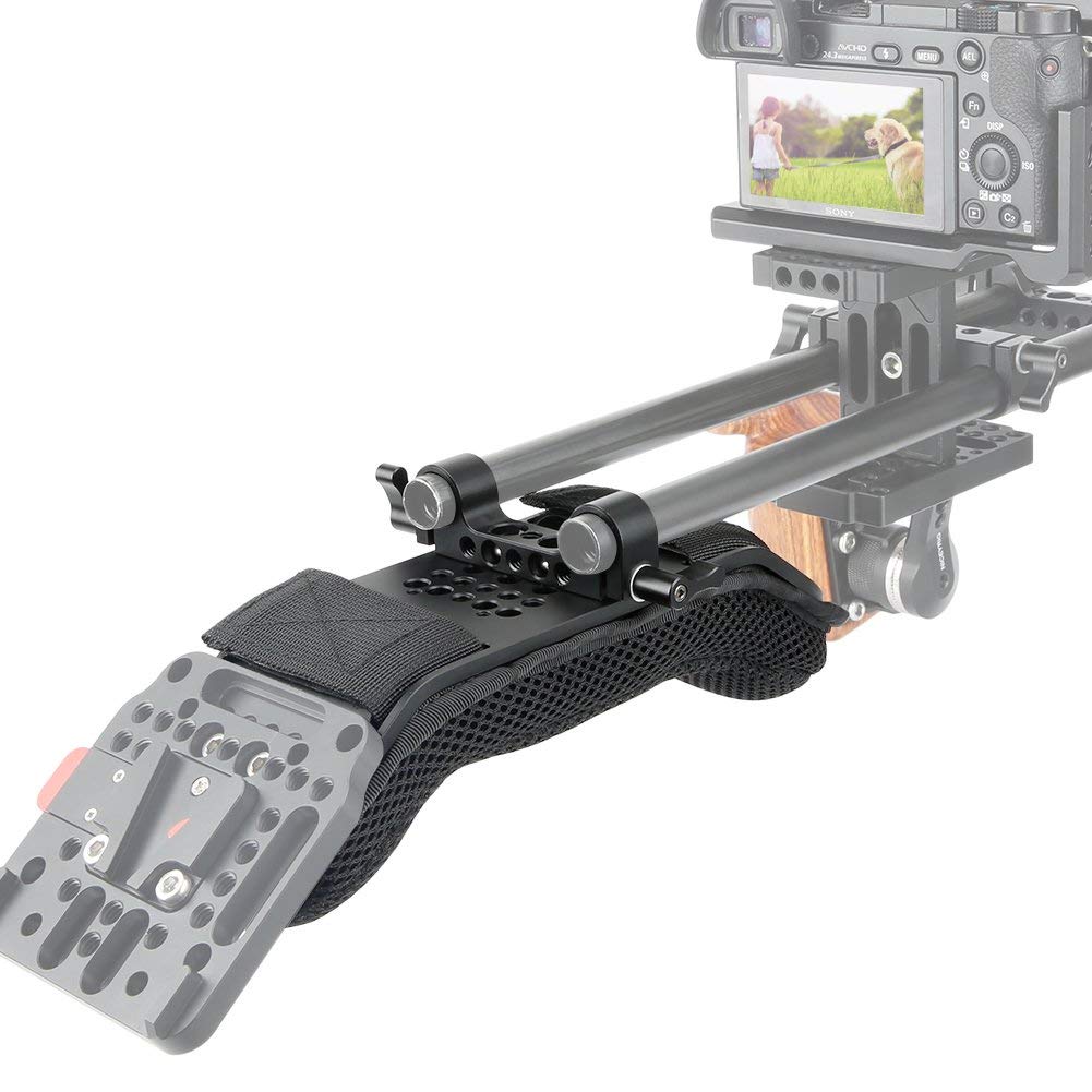 Niceyrig Steady Shoulder Mount/Shoulder Pad For Video Camcorder Camera Dv/Dc Support System Dslr Rig (15Mm Railblock)