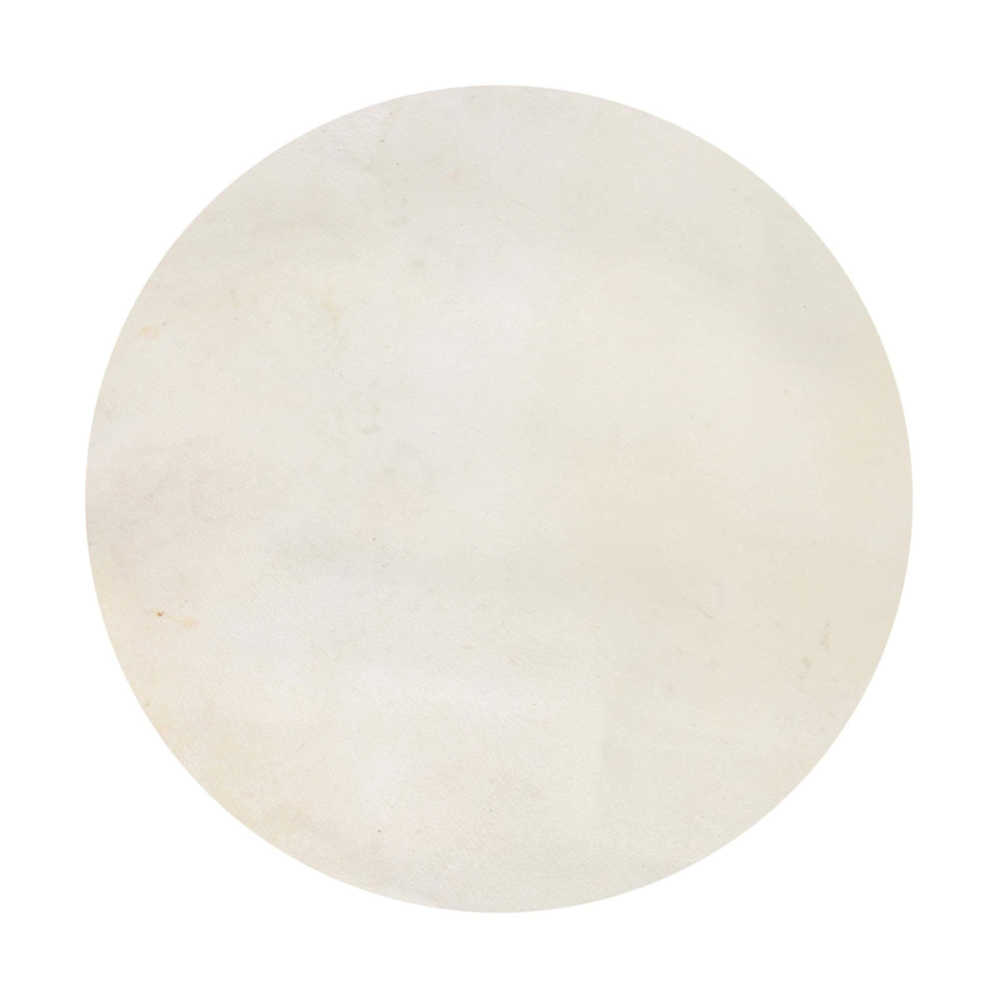BQLZR 35cm Diameter Goat Skin Drums Head Goatskin Round for Bongo Drums/Shaman Drums / 10 African Tambourine Beige