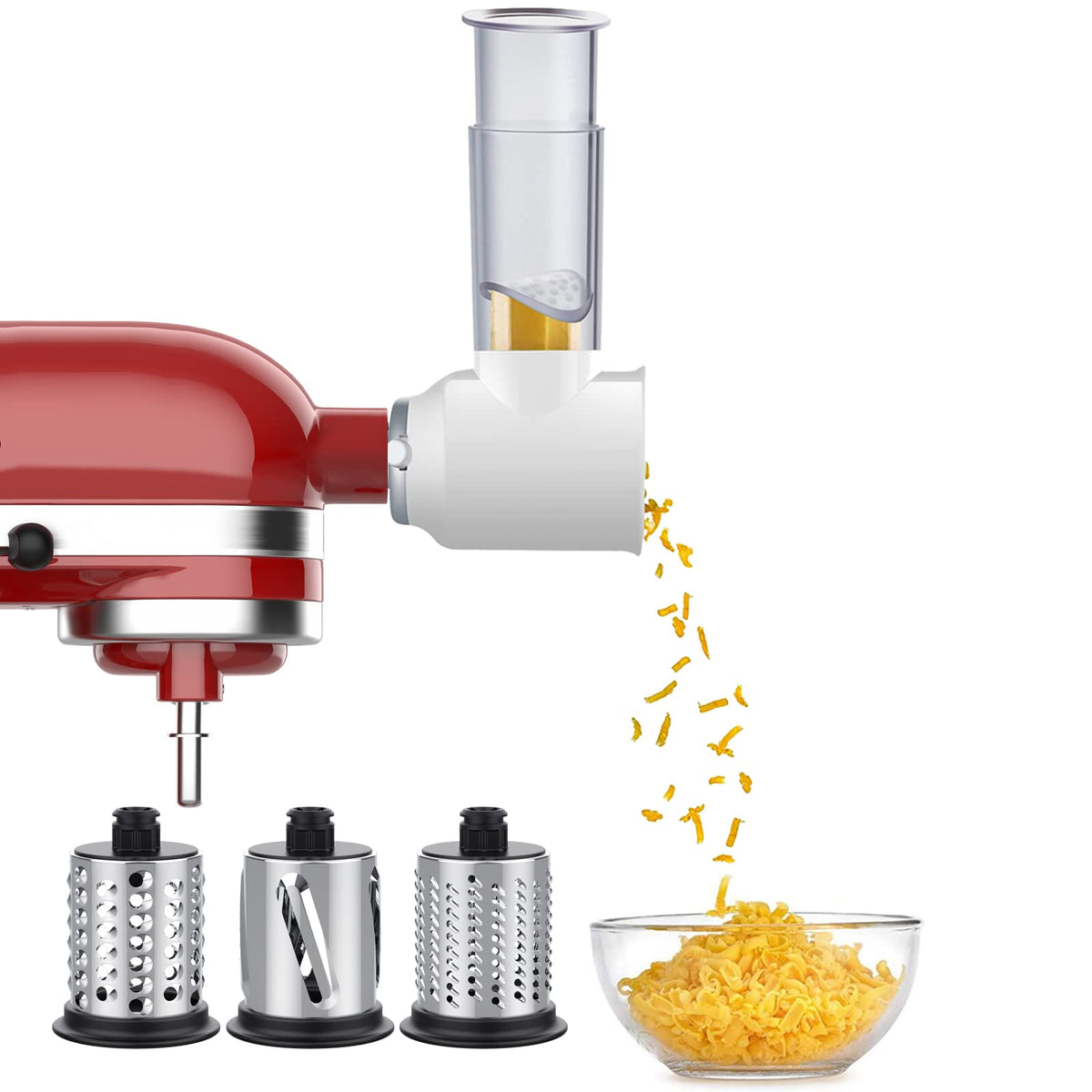 Slicer Shredder Attachment For Kitchenaid Stand Mixers, Vegetable For Kitchenaid, Cheese Grater By Gvode