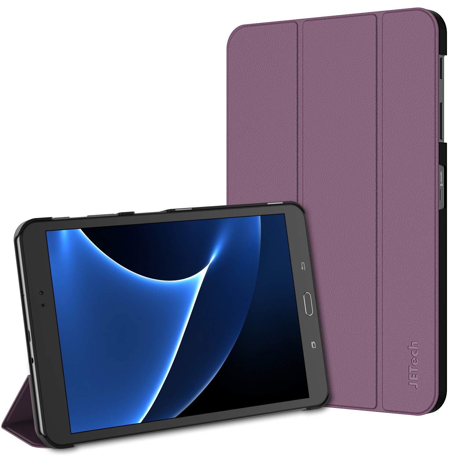JETech Case for Samsung Galaxy Tab A 10.1 2016 (SM-T580 / T585, Not for 2019 Model), Smart Cover with Auto Sleep/Wake (Purple)