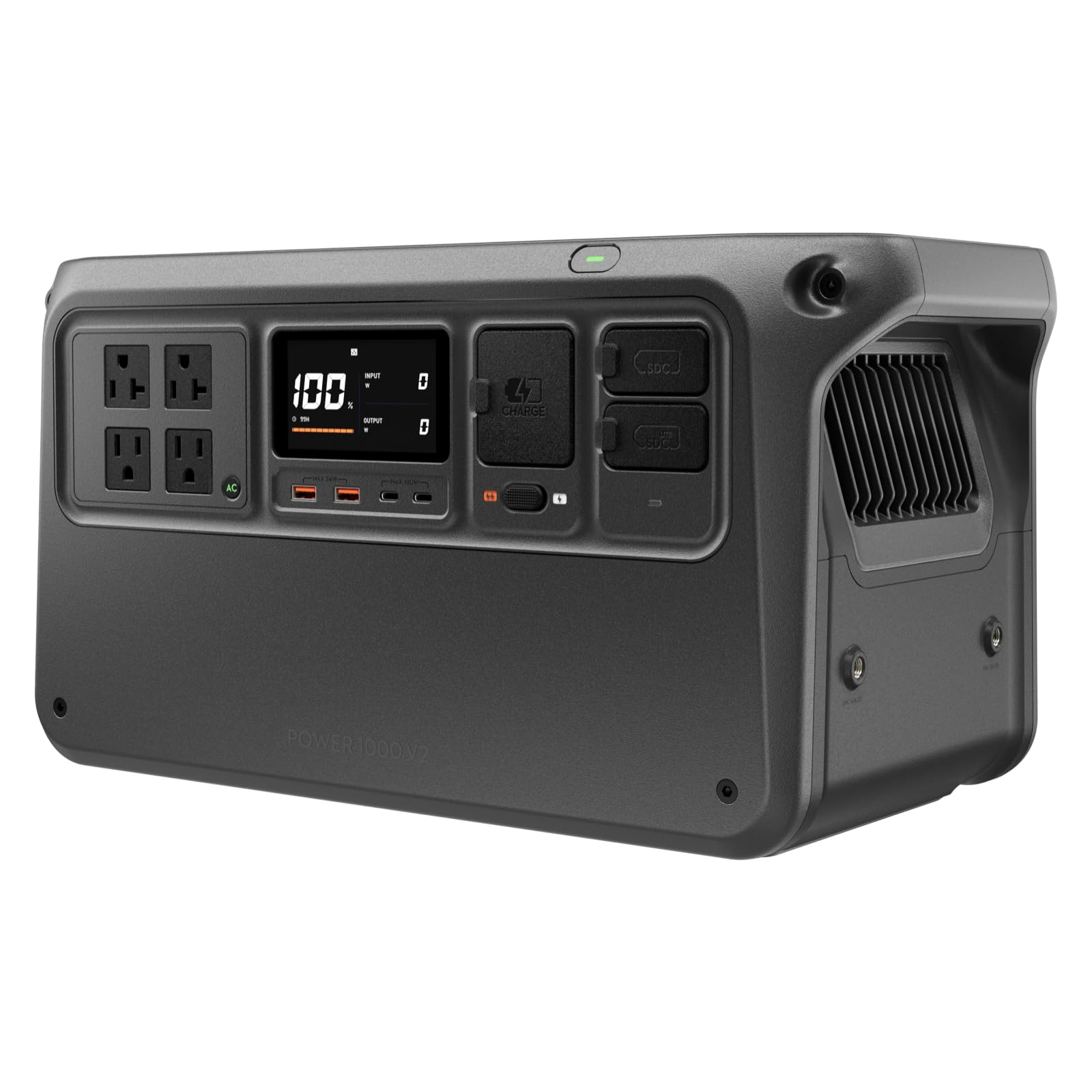 DJI Power 1000 V2 Portable Power Station, 1024Wh LFP Battery, Compact Size, 2600W Stable Output, 0-80% Recharge in 37 Mins, Elec