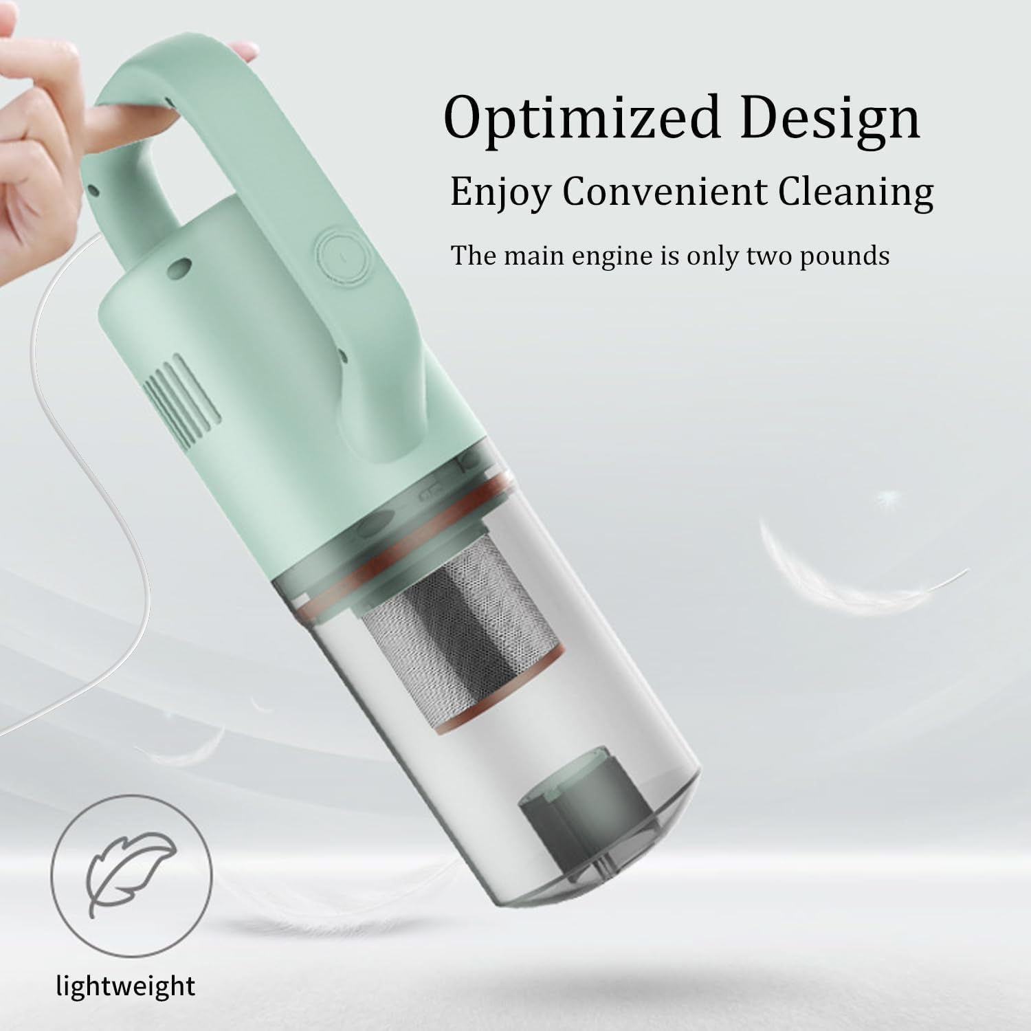 Keromee Stick Vacuum Cleaner, Corded Handheld Vacuum Cleaner Mini Electric Broom For Pet Hair Hardwood Floor Cat Litter Cleaning