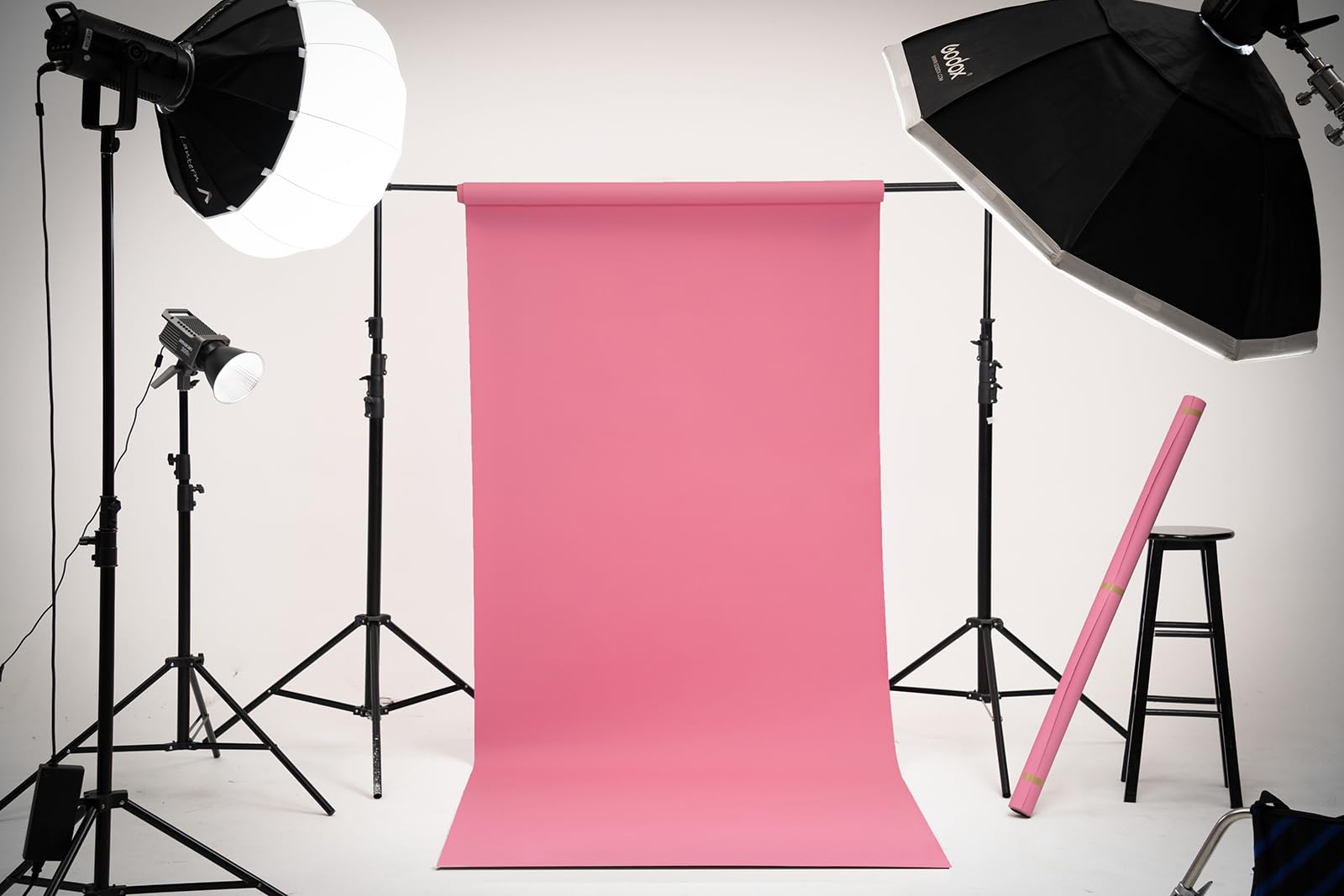 Kate Seamless Paper Backdrop For Photography Solid Pink Backdrop Paper (105''X32.8' Baby Pink)