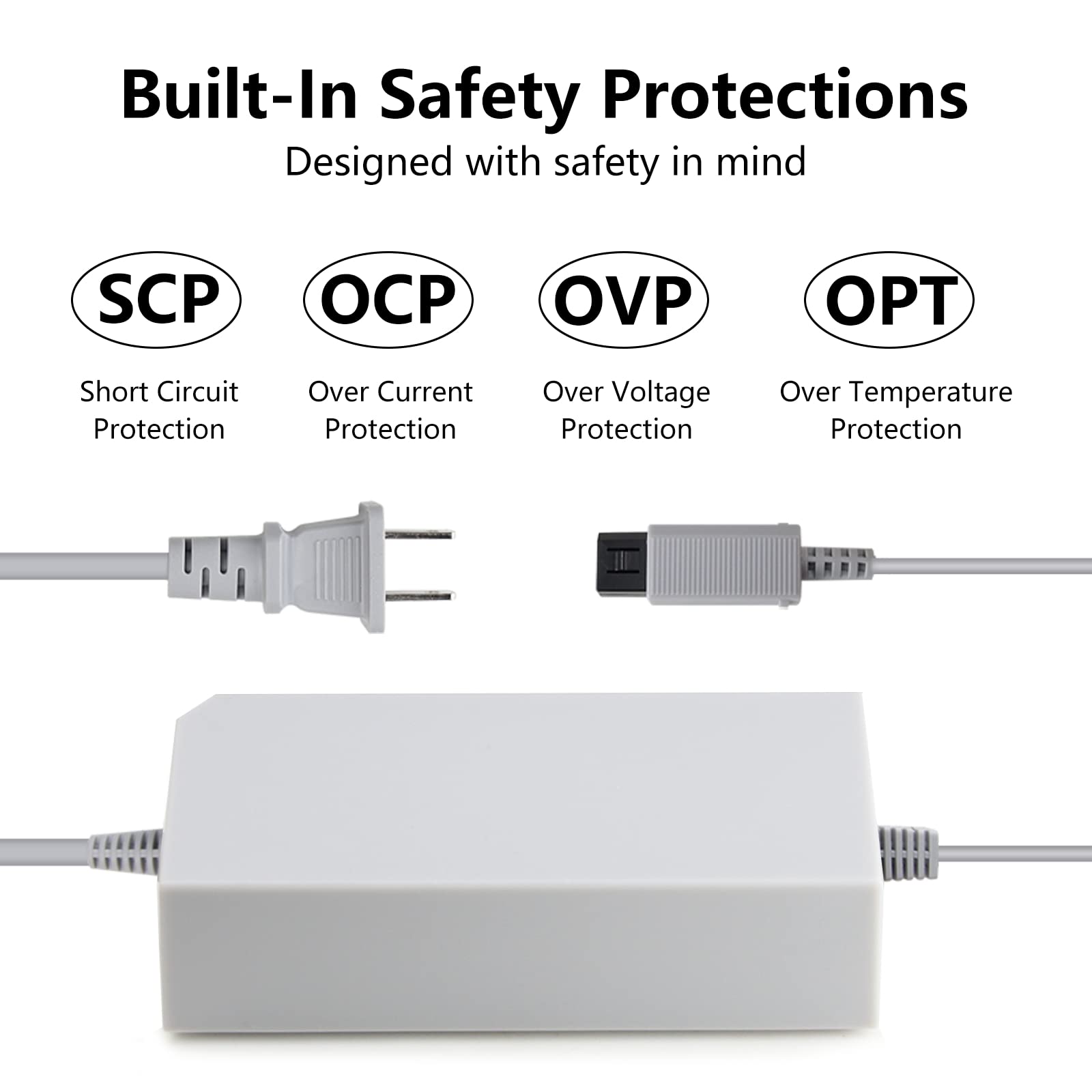 4 In 1 Wii To Hdmi Adapter + Wii Power Cord Ac Adapter + Wii Sensor Bar Wired Motion Sensor Bar + 5Ft High Speed Hdmi Cable Comp