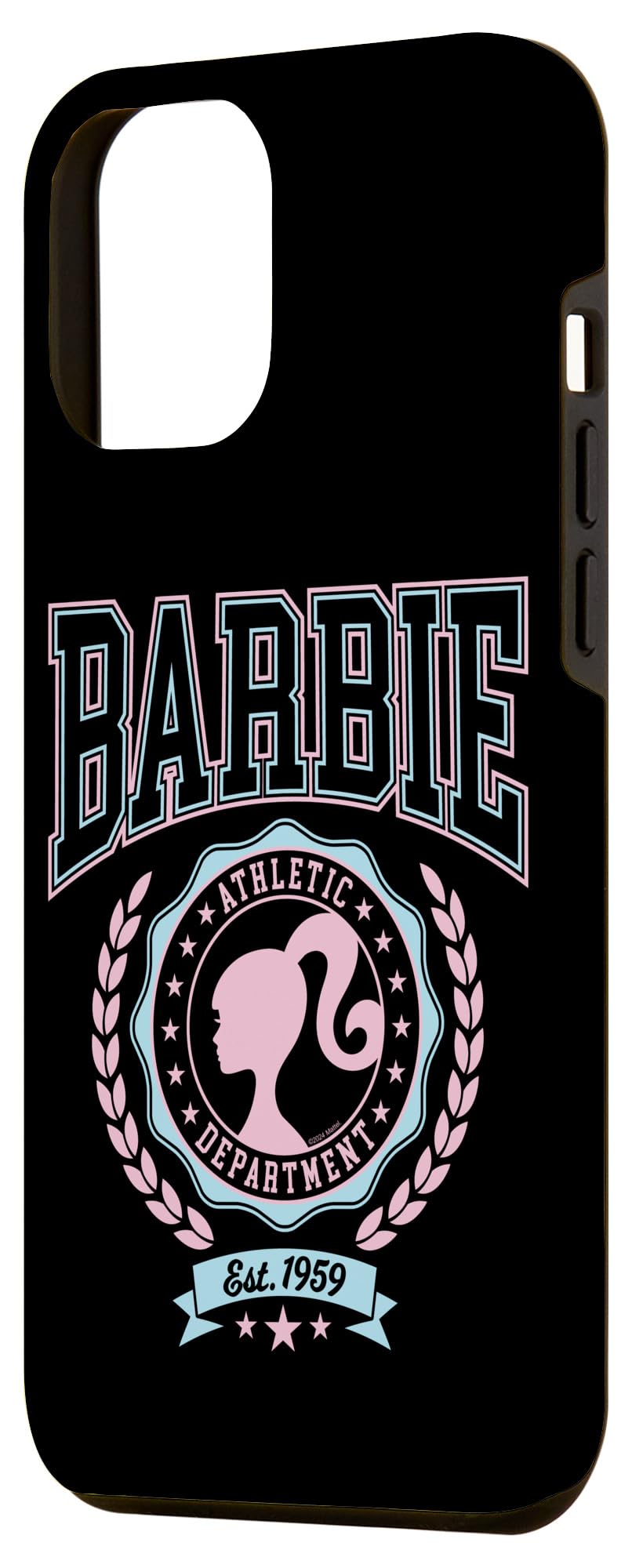 Iphone 12 Pro Max Barbie   Varsity Athletic Department Silhouette Logo Case