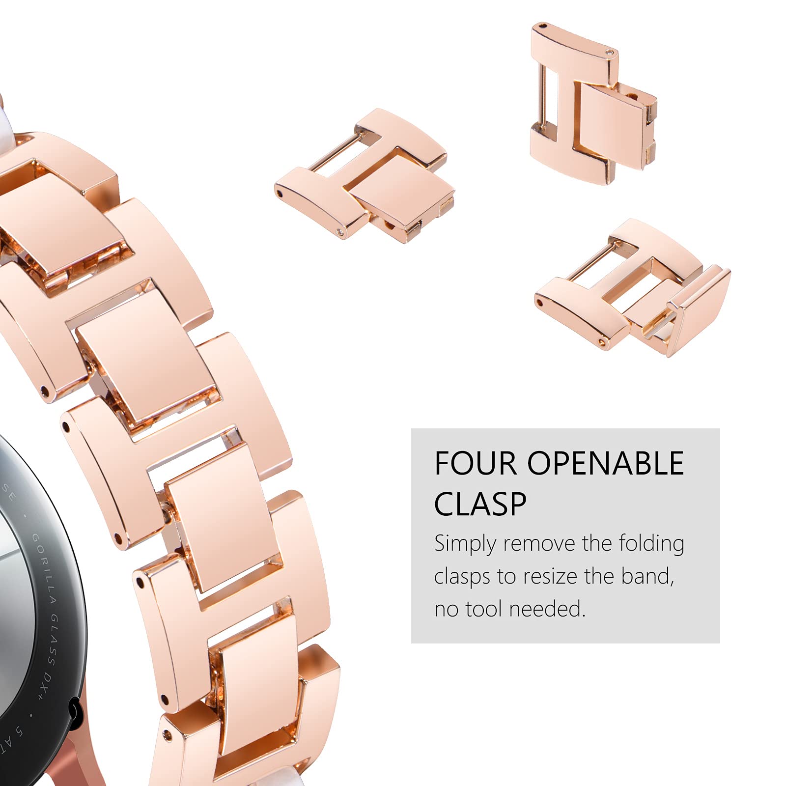 Surace Compatible With Samsung Galaxy Watch 5 Band, Women Bracelet For Galaxy Watch 6/5/4 40Mm 44Mm, Galaxy Watch 6 Classic 43Mm