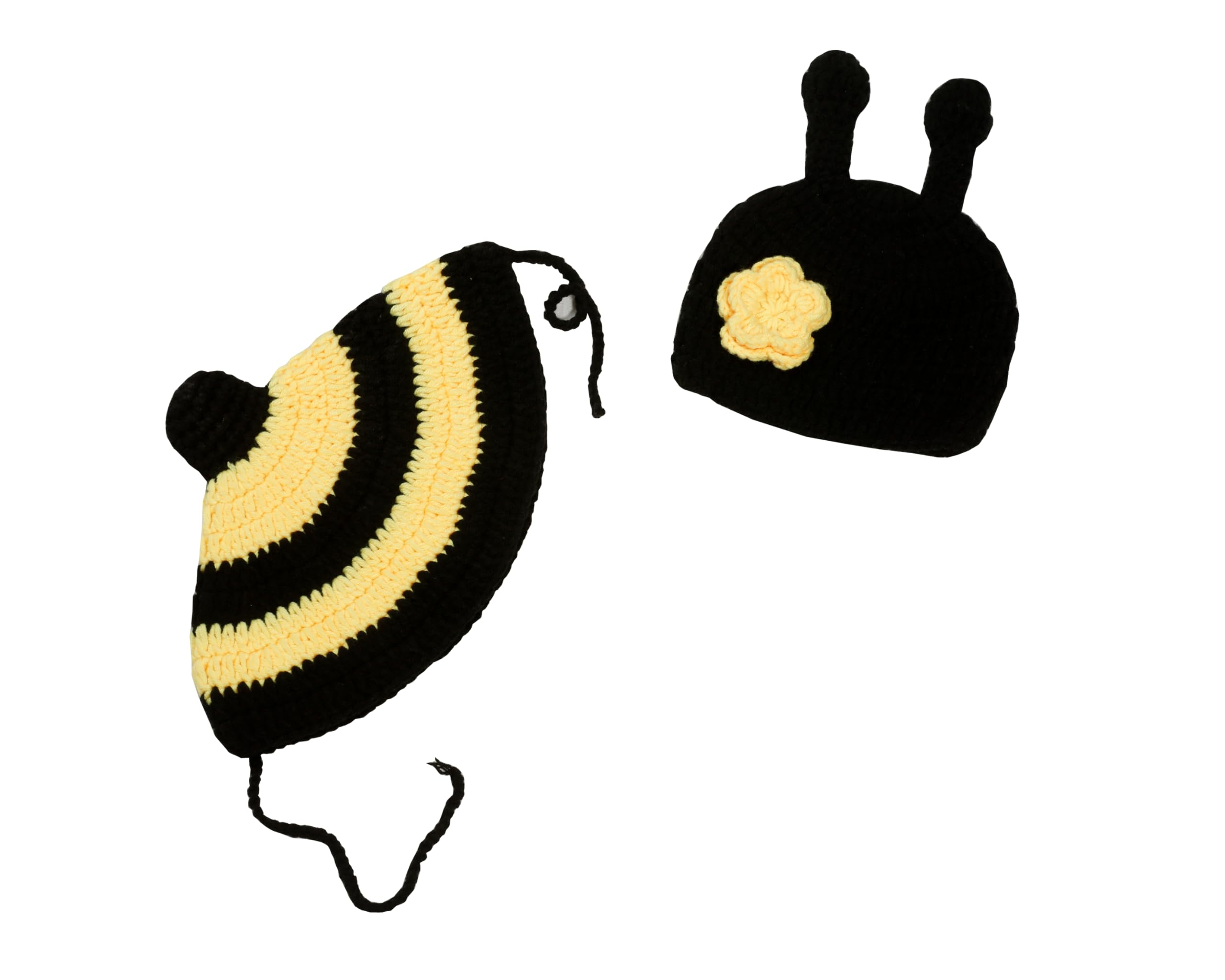 Newborn Baby Girl/Boy Crochet Knit Costume Photo Photography Prop Hats Outfits (Bee)