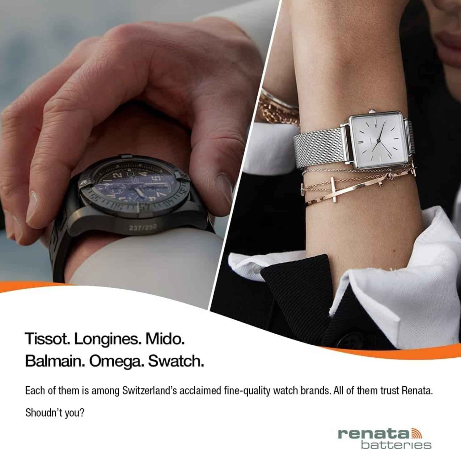 Renata 10 Watch Batteries: 379 (Sr521Sw)