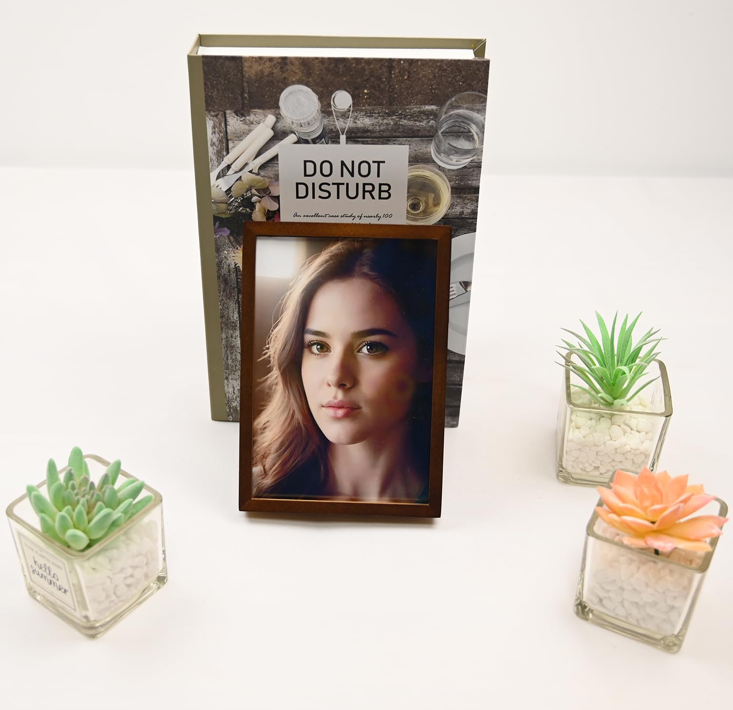Wood Usb Flash Drive Box   Fit 4X6'' Photo (Without Usb Stick)